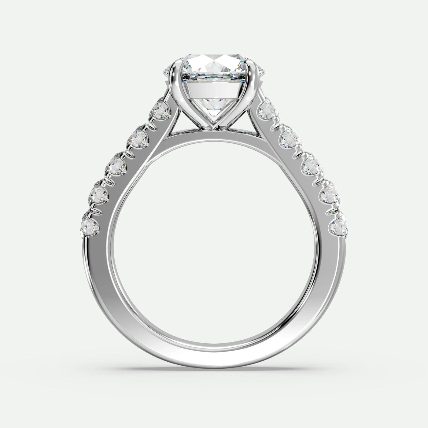 Round - Silver (White Gold)