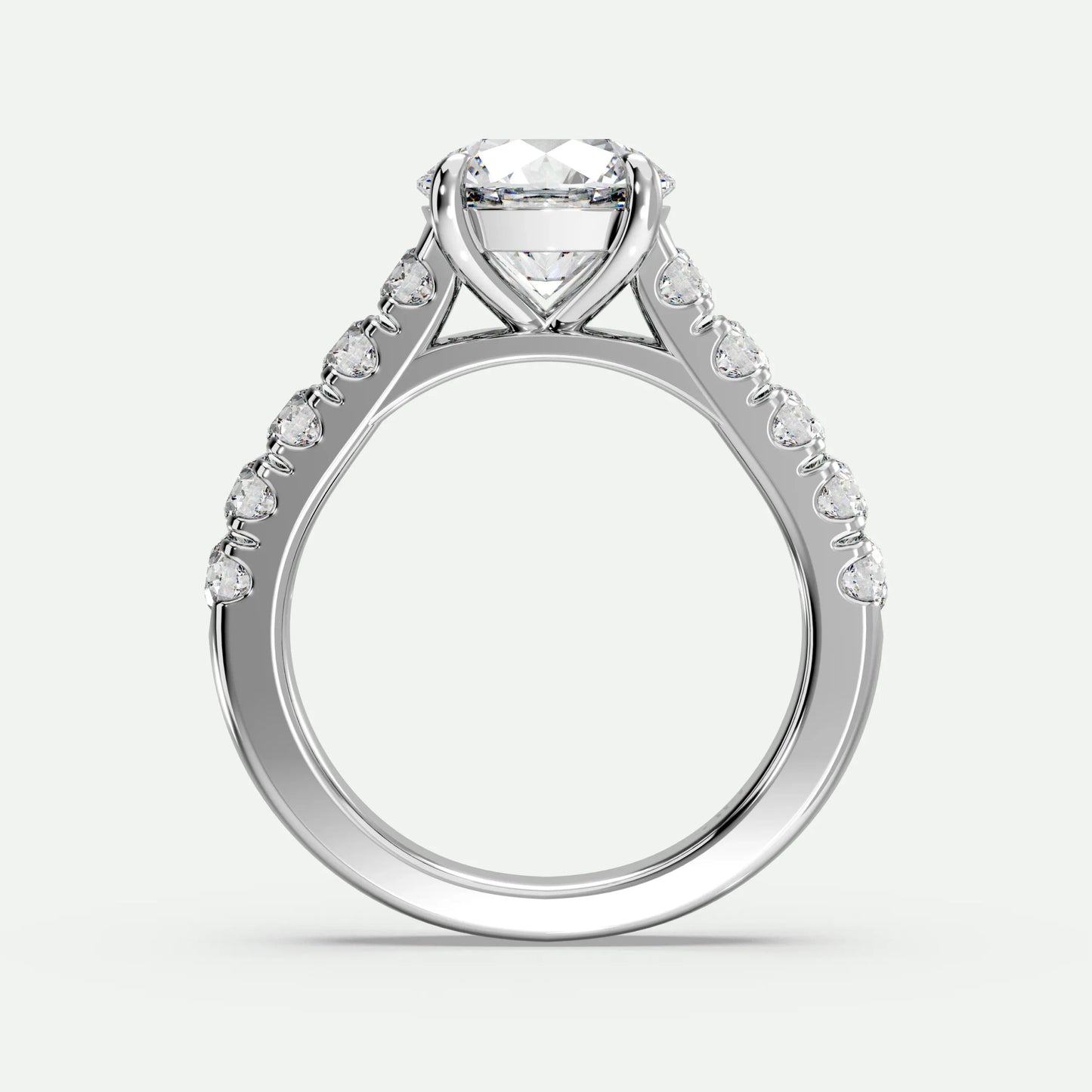 Round - Silver (White Gold)