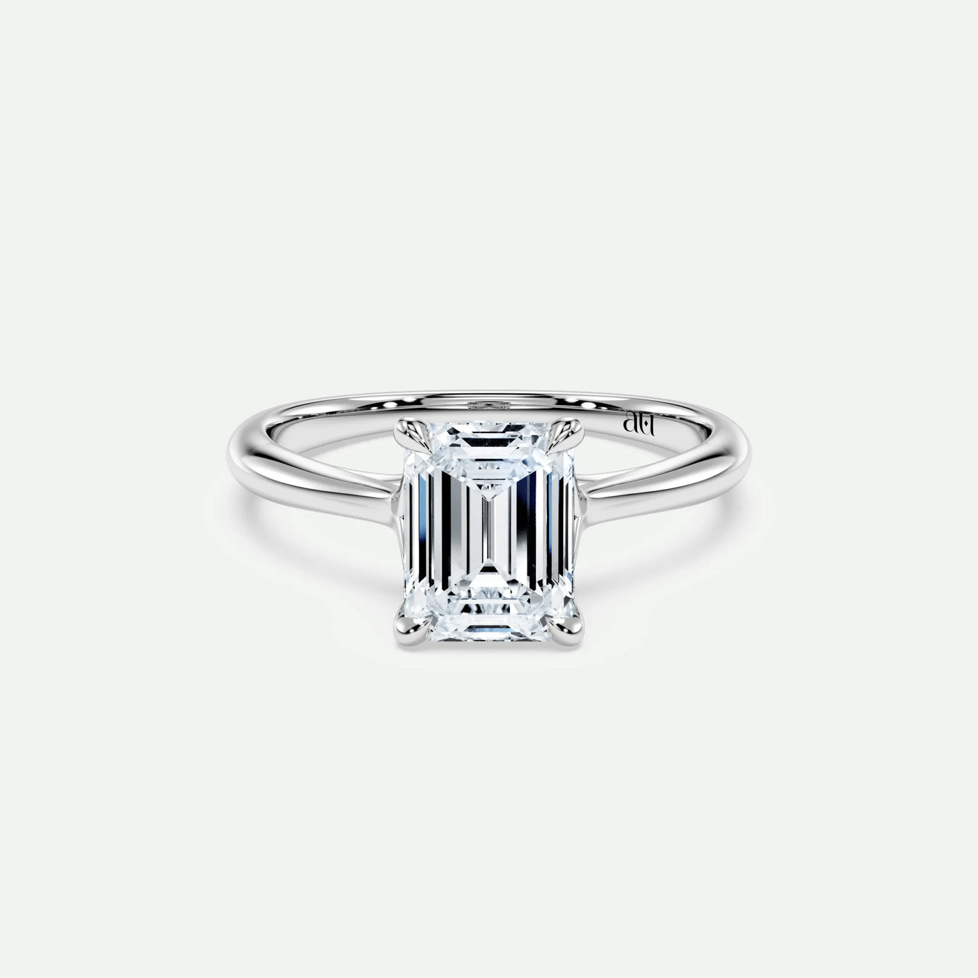 Emerald - Silver (White Gold)