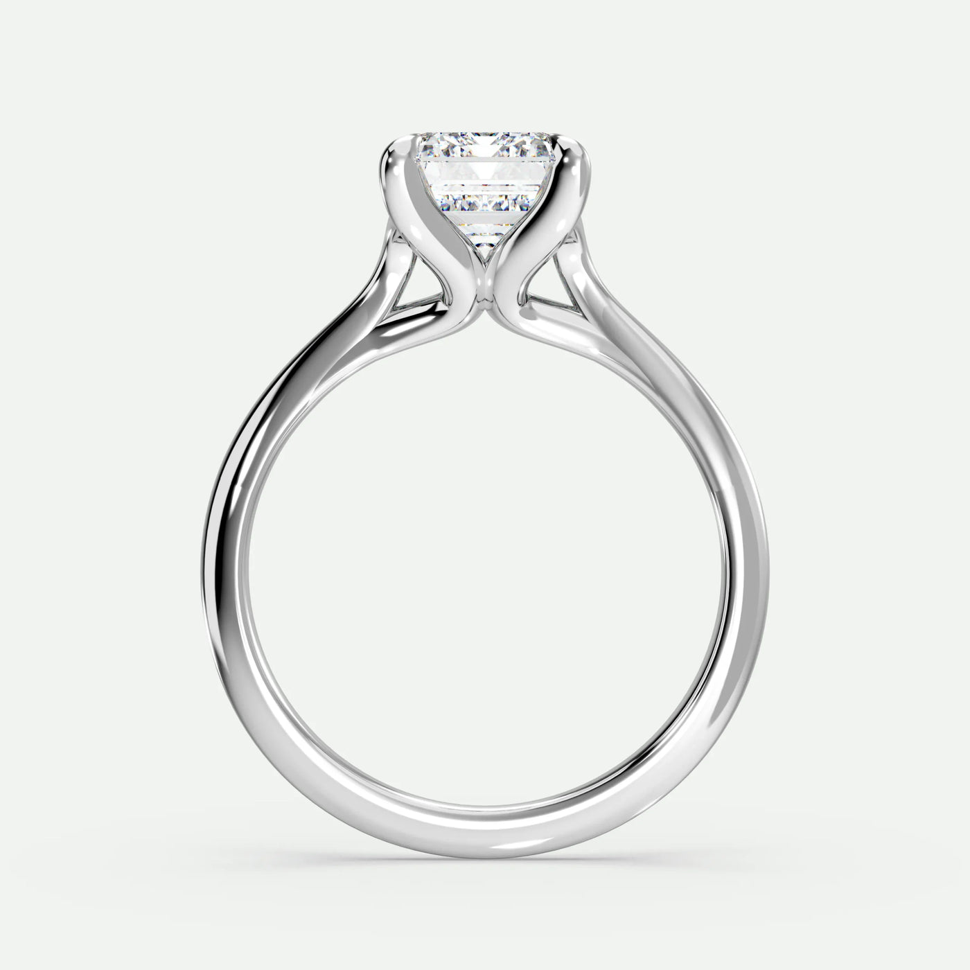 Emerald - Silver (White Gold)