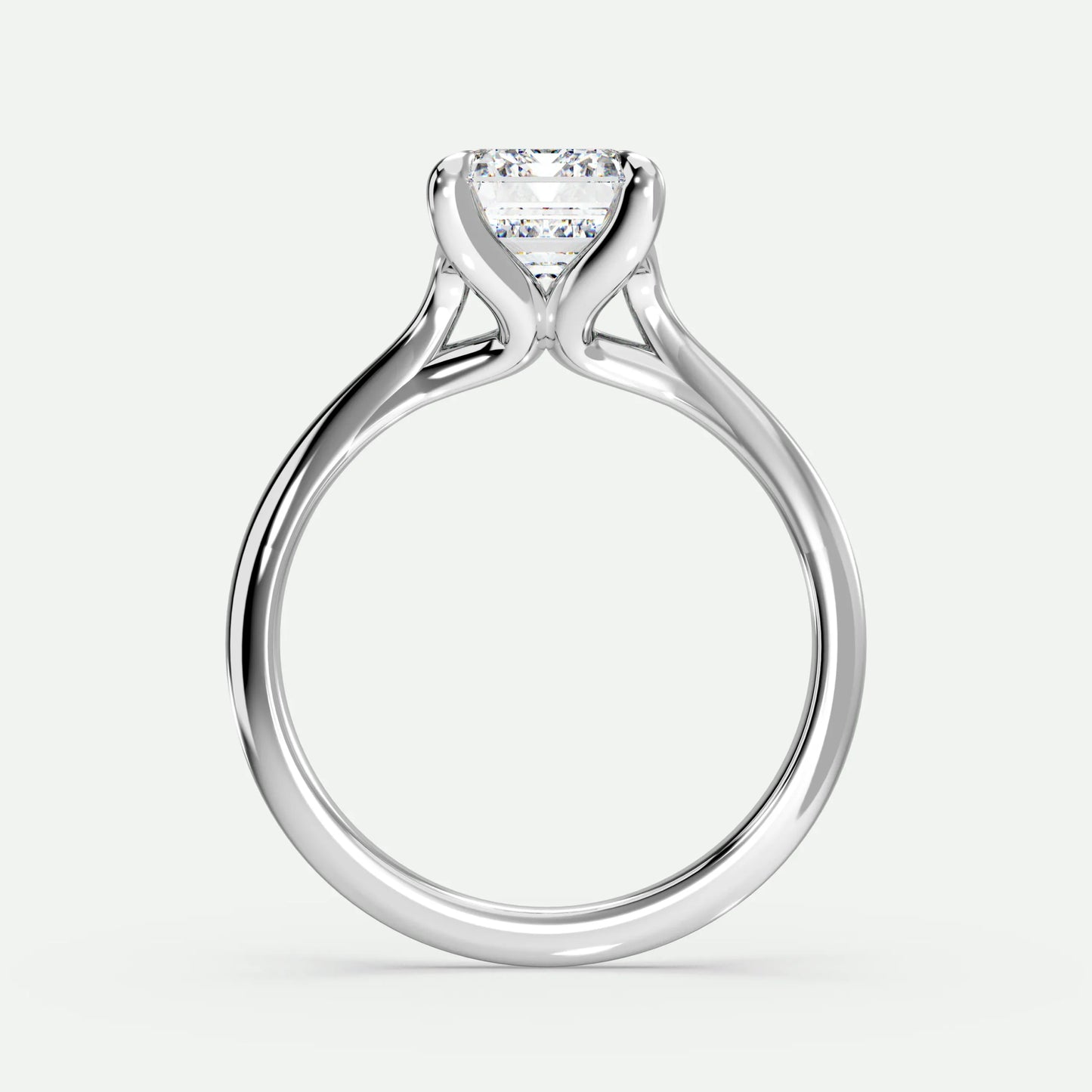Emerald - Silver (White Gold)