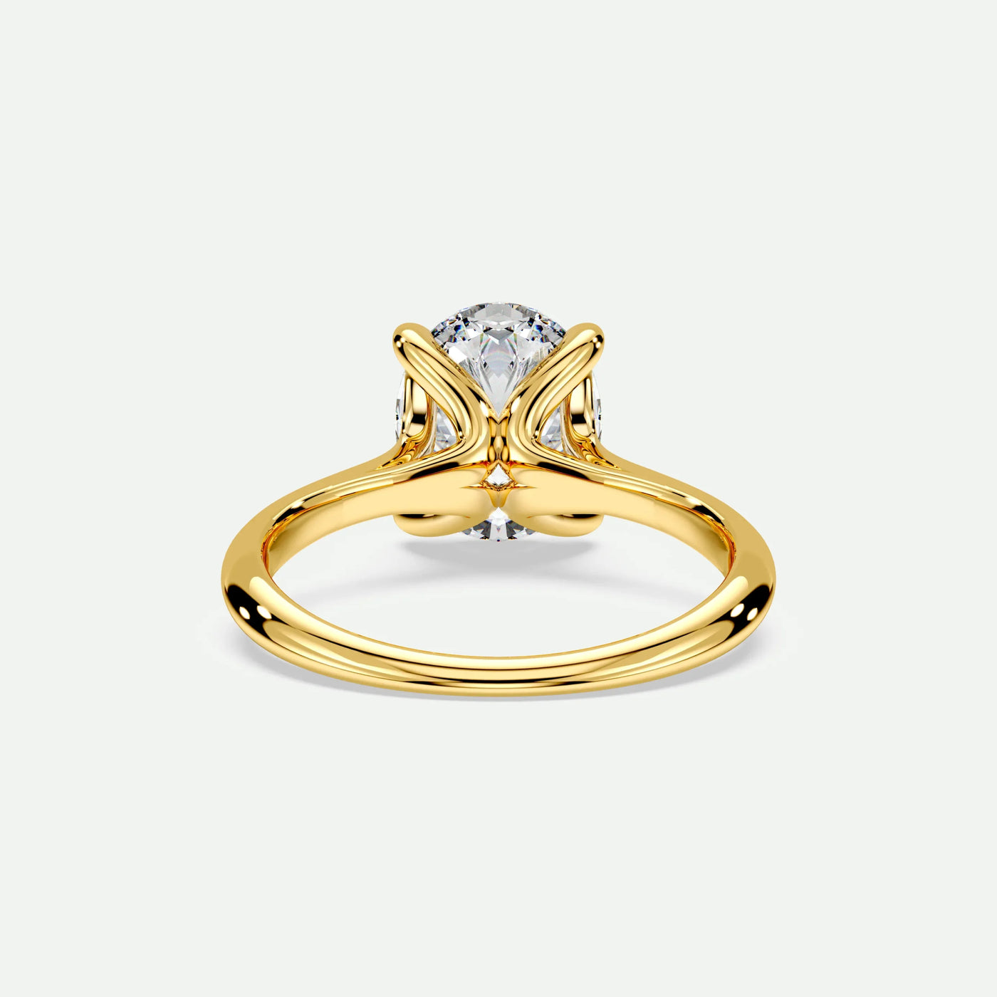 Oval - Silver (Yellow Gold)