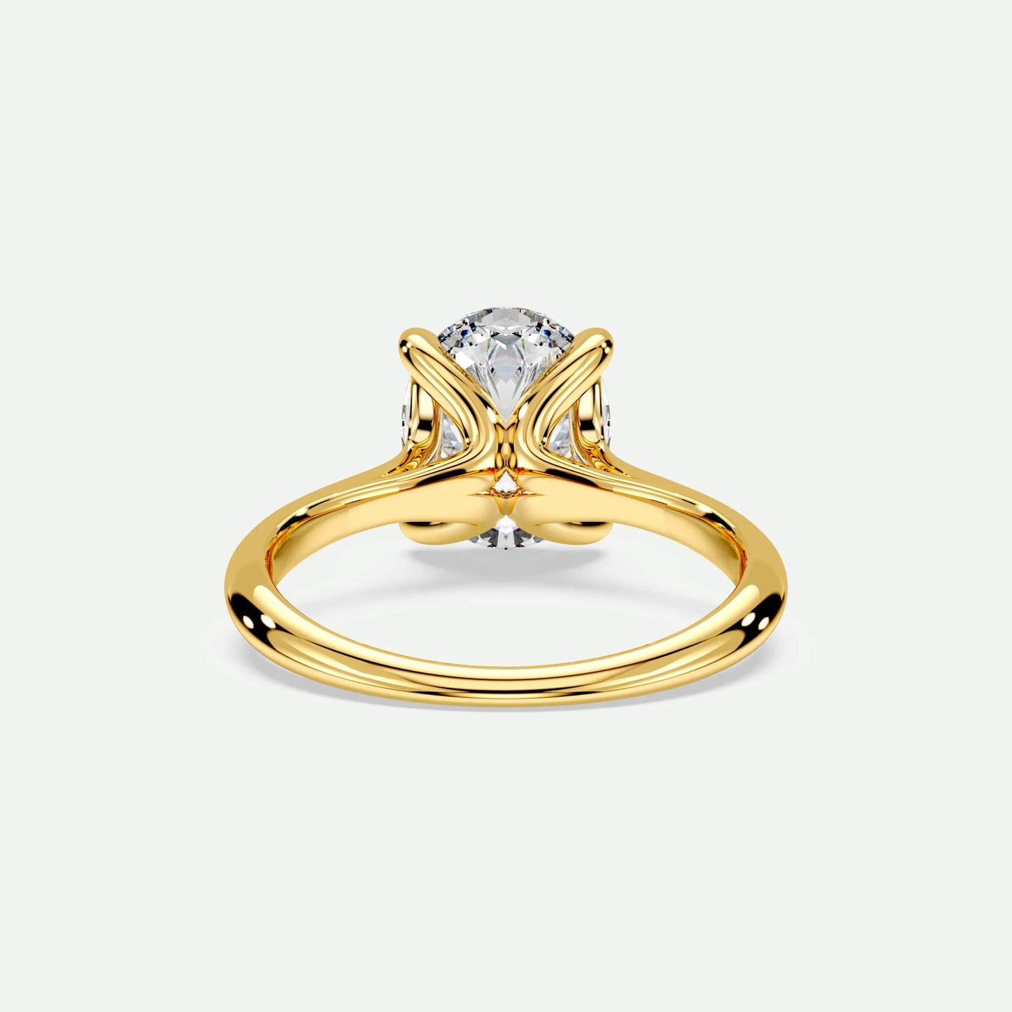Oval - Silver (Yellow Gold)