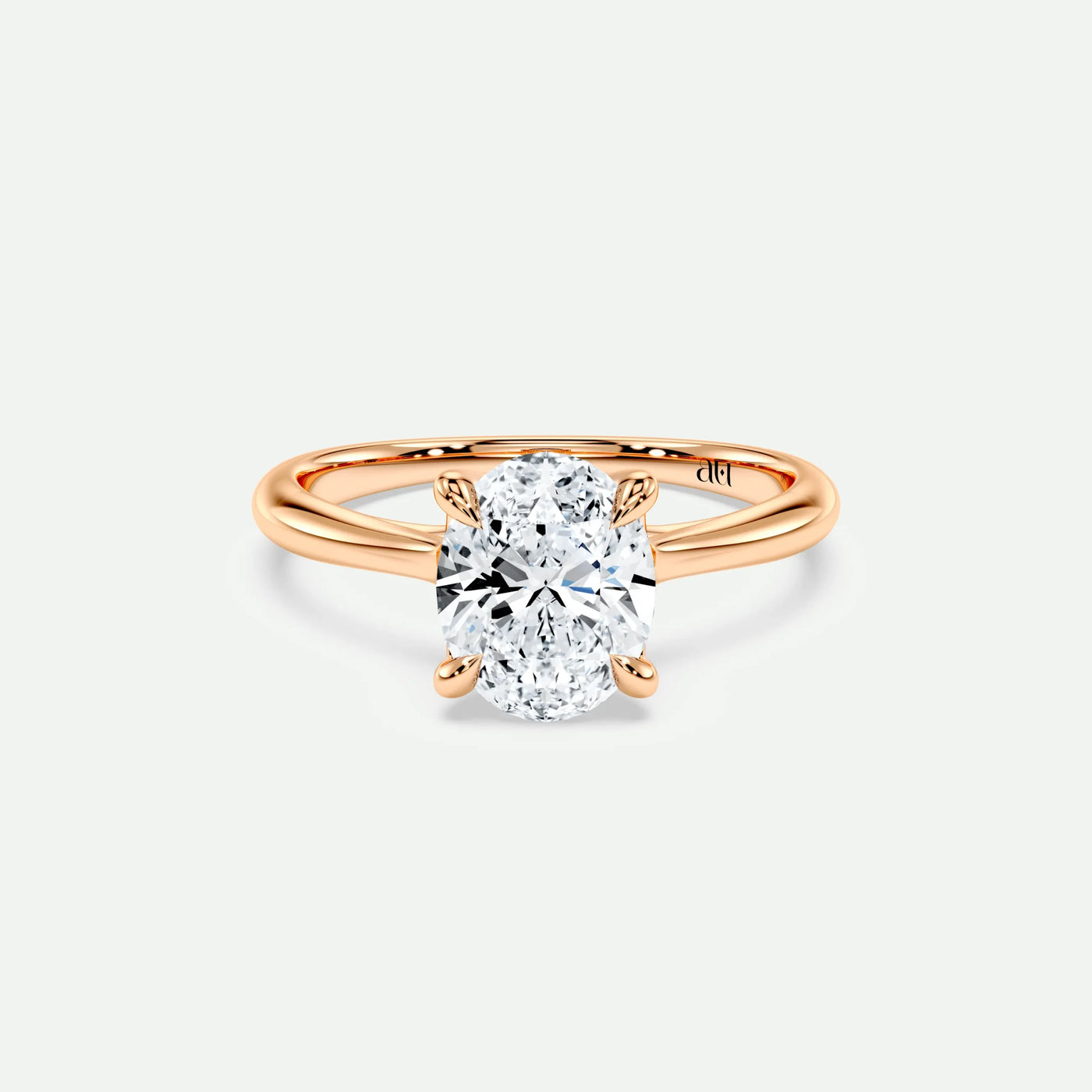 Oval - Silver (Rose Gold)