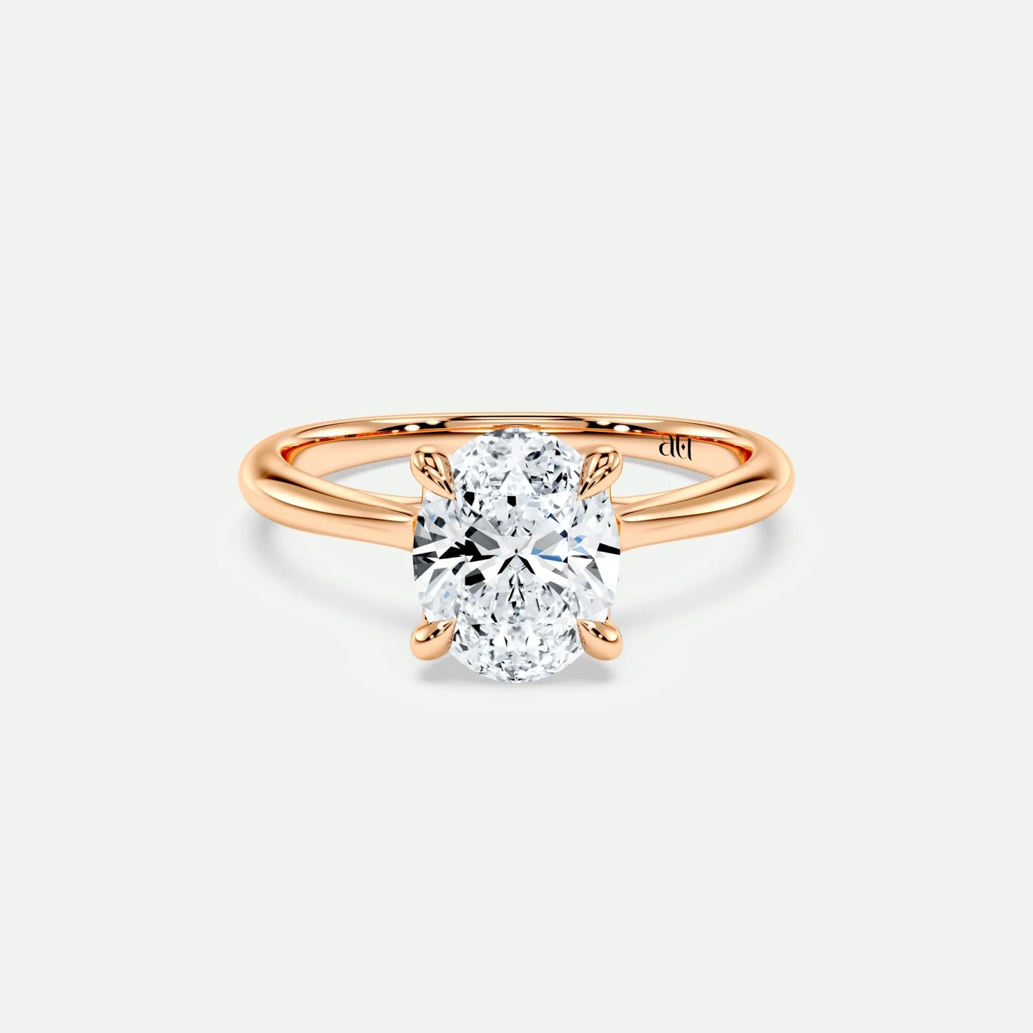 Oval - Silver (Rose Gold)