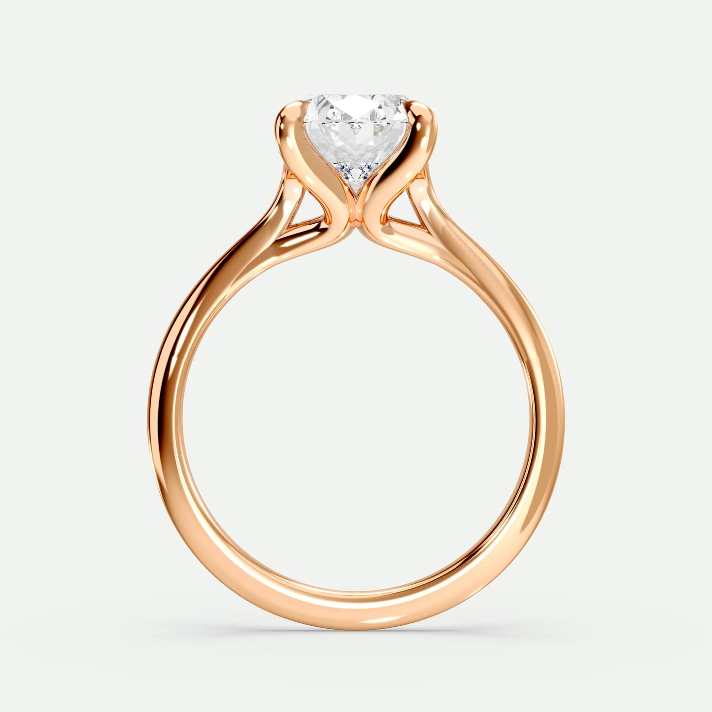Oval - Silver (Rose Gold)