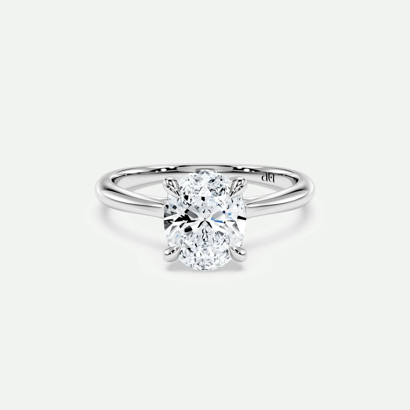 Oval - Silver (White Gold)