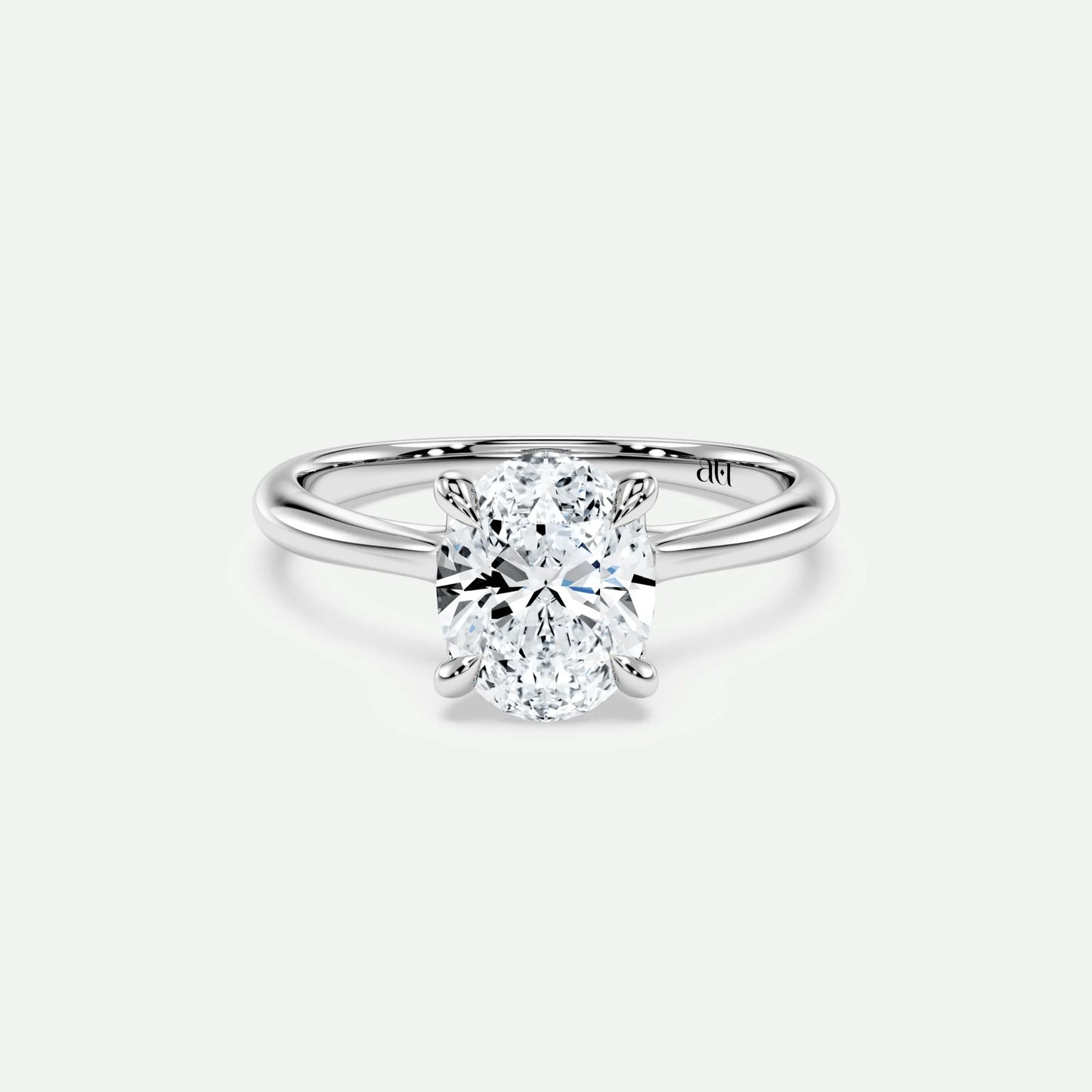 Oval - Silver (White Gold)