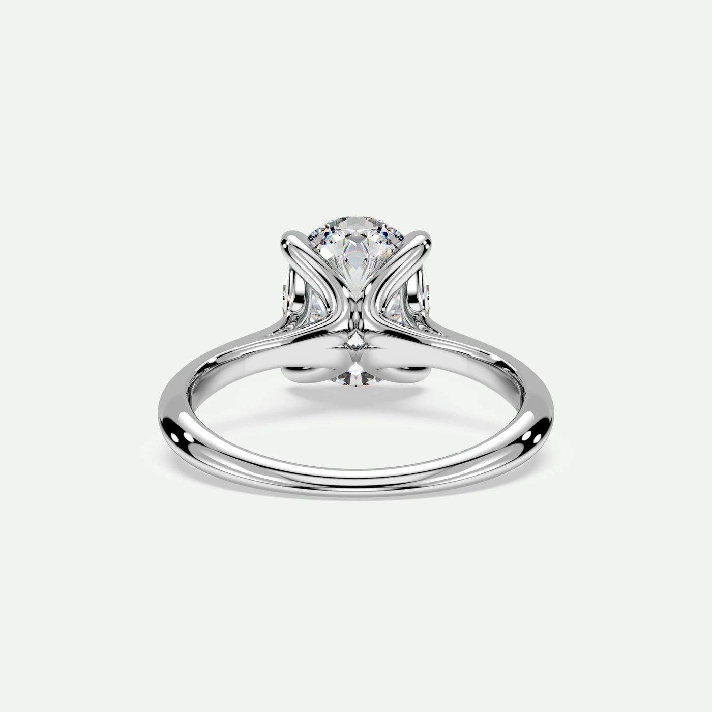 Oval - Silver (White Gold)