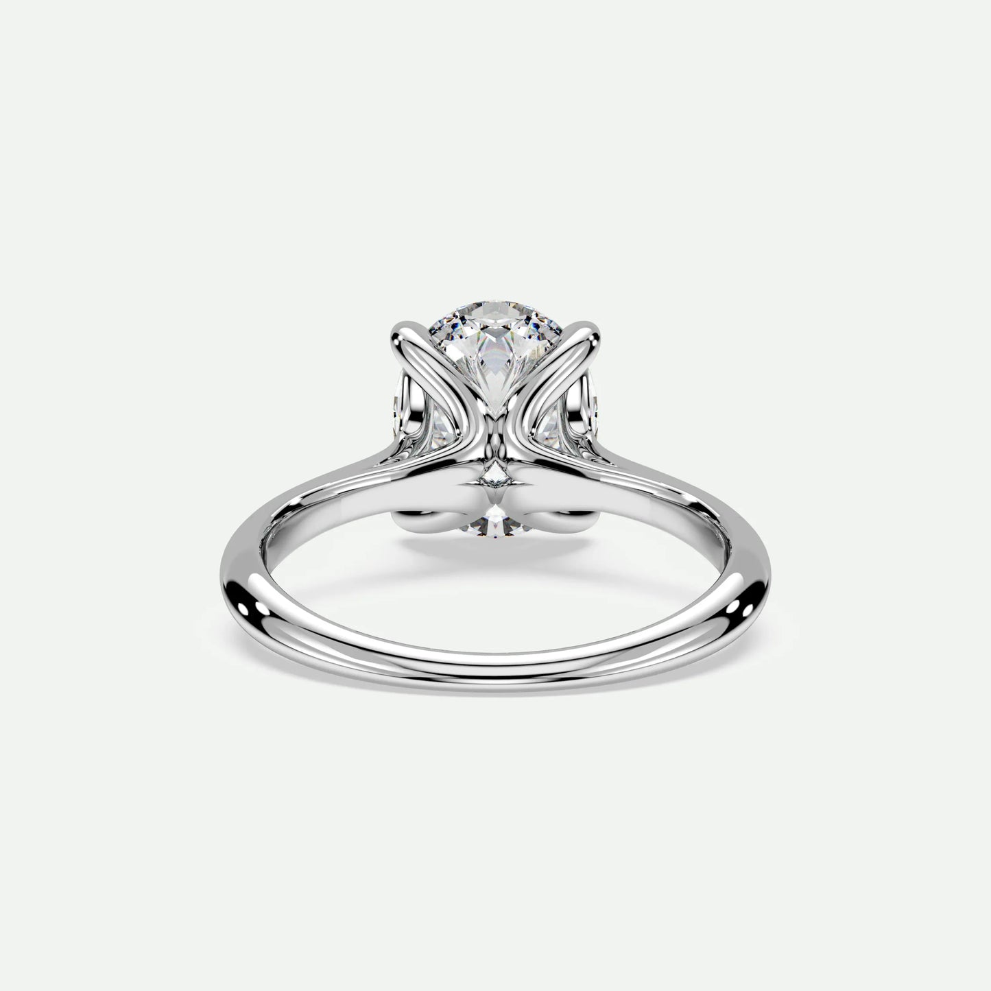 Oval - Silver (White Gold)