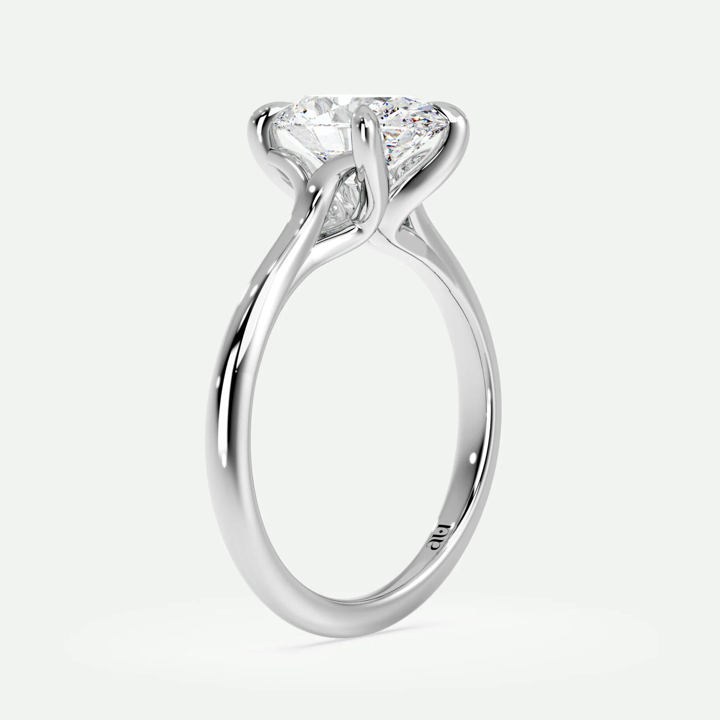 Oval - Silver (White Gold)