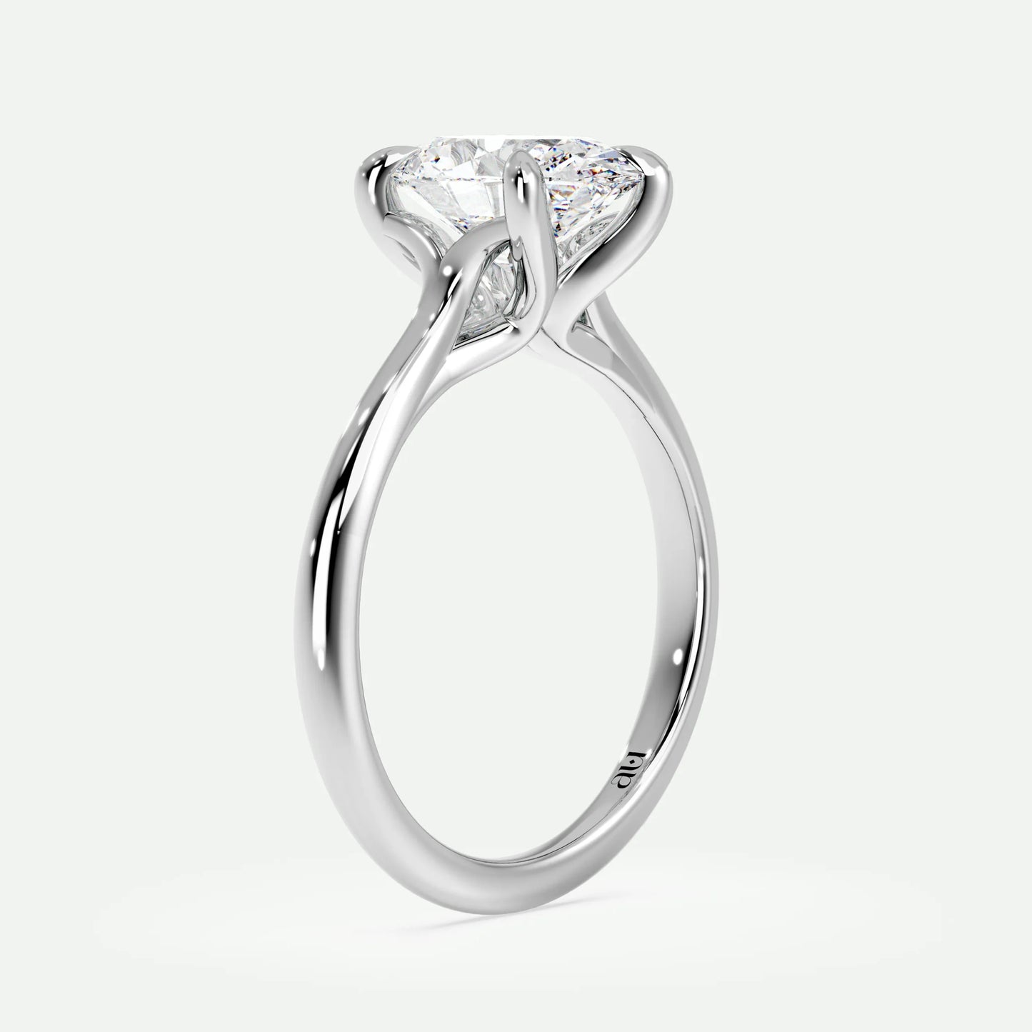 Oval - Silver (White Gold)