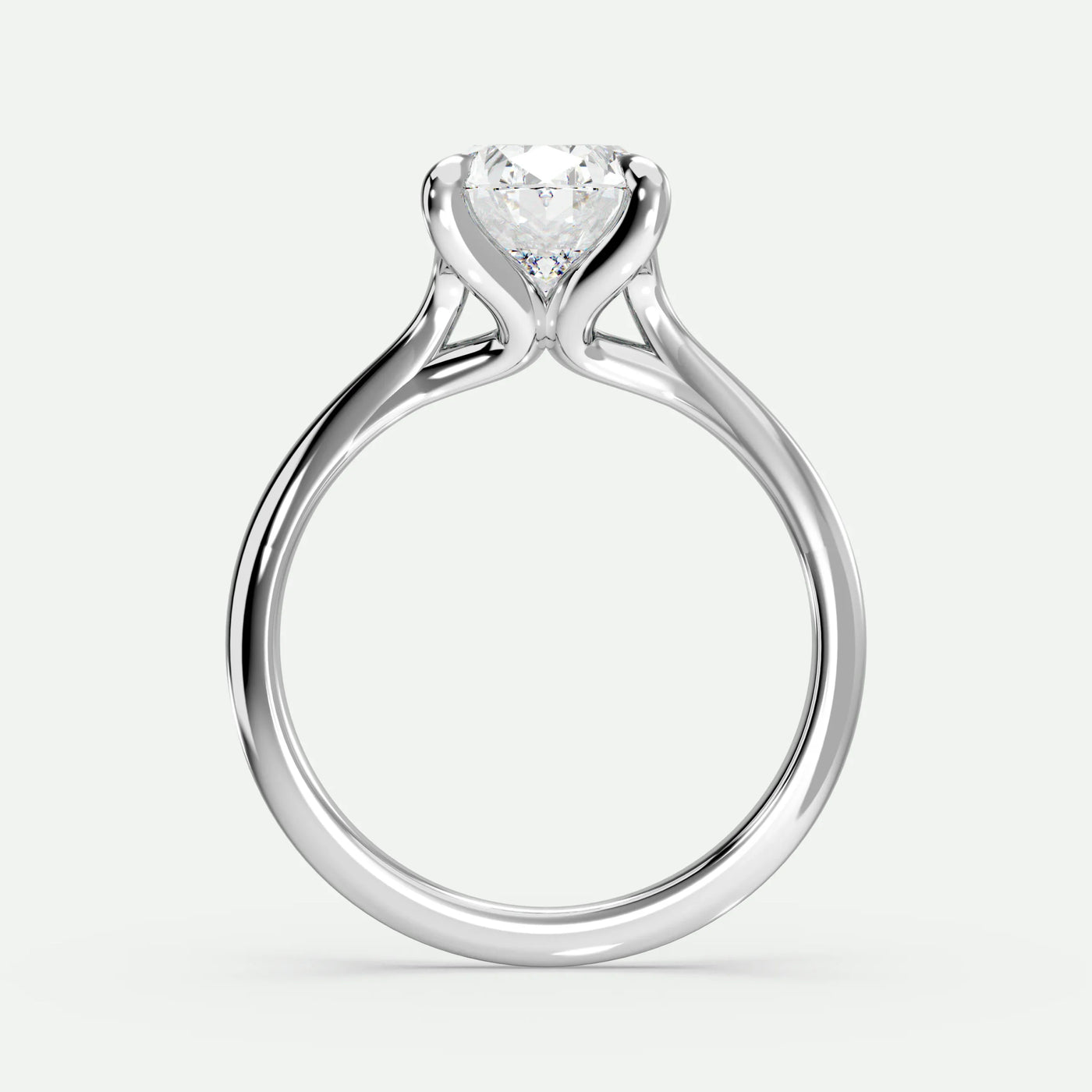 Oval - Silver (White Gold)
