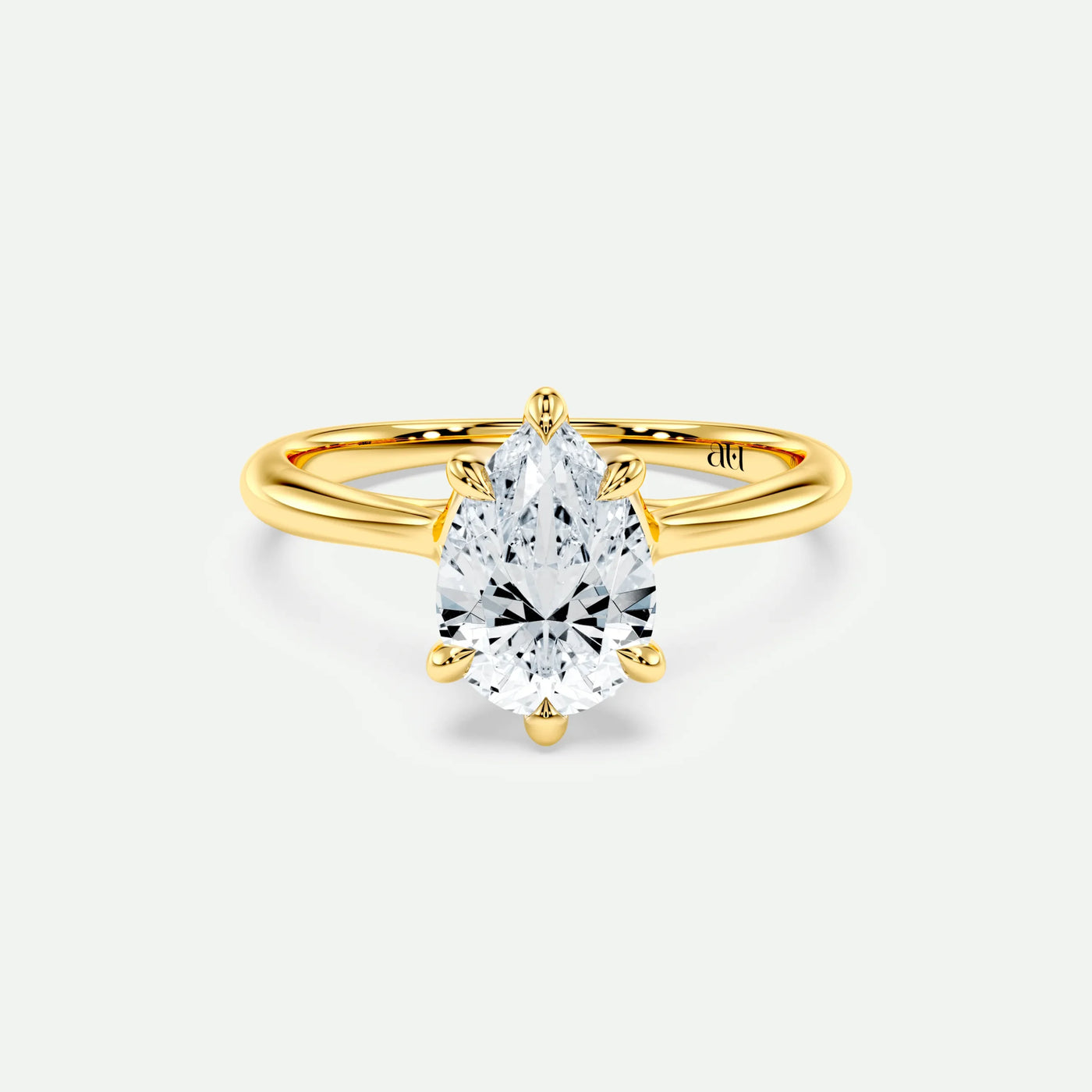Pear - Silver (Yellow Gold)