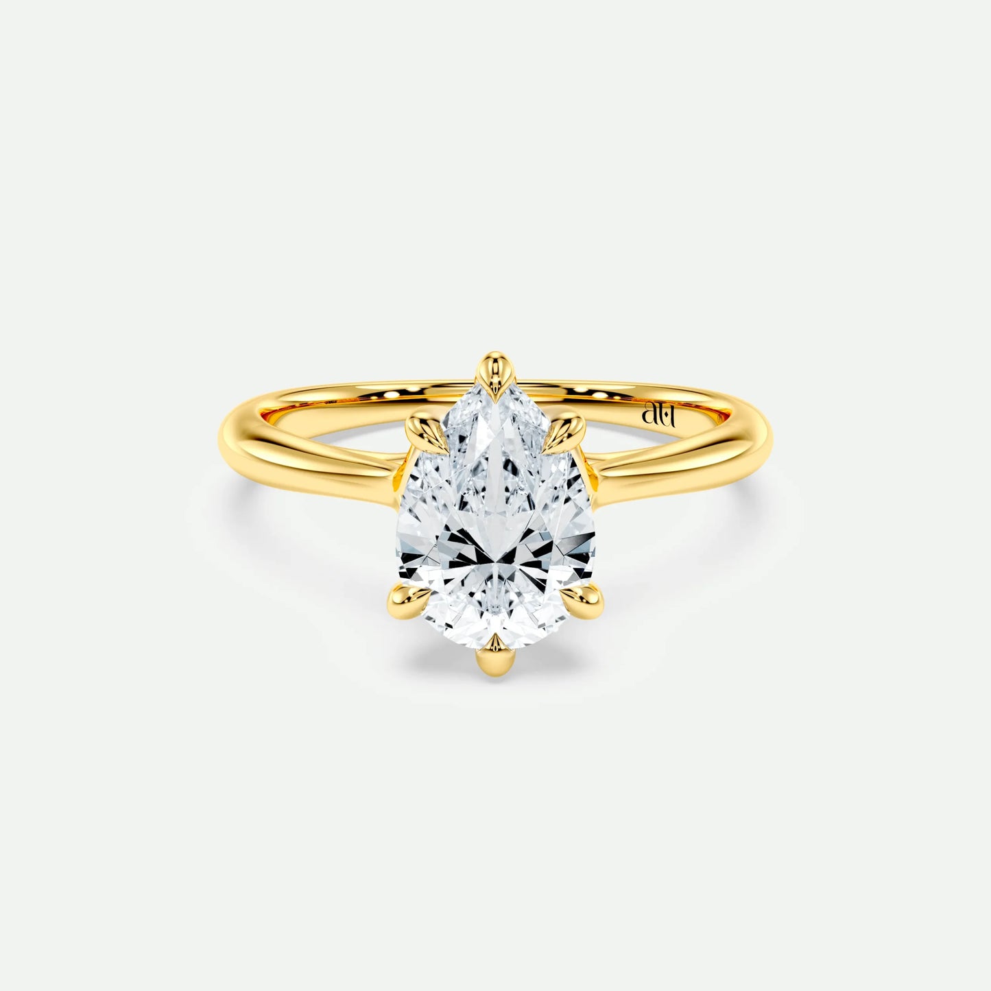 Pear - Silver (Yellow Gold)