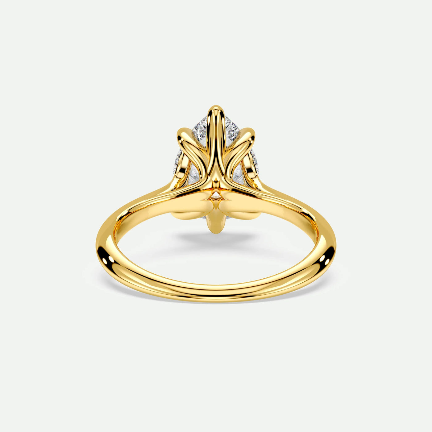 Pear - Silver (Yellow Gold)
