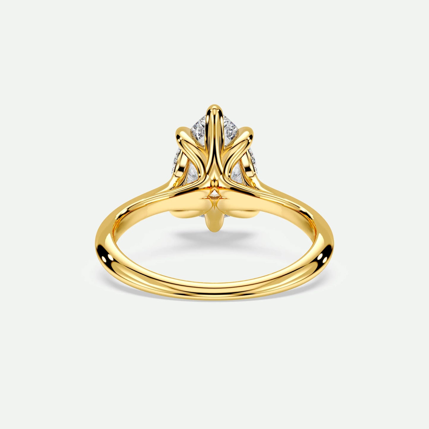 Pear - Silver (Yellow Gold)