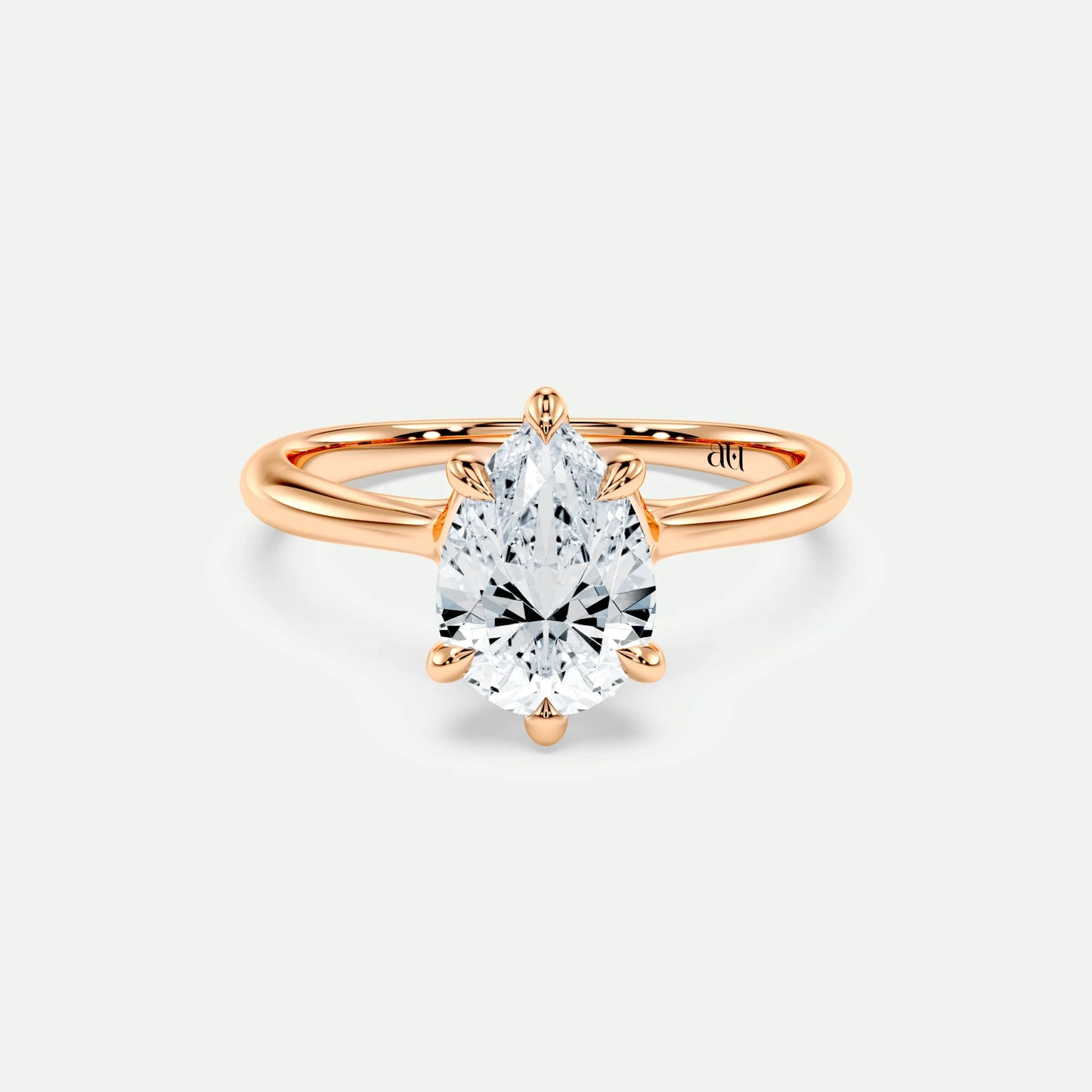 Pear - Silver (Rose Gold)