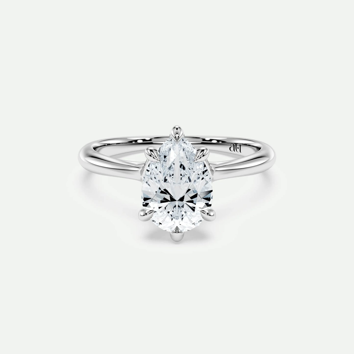 Pear - Silver (White Gold)