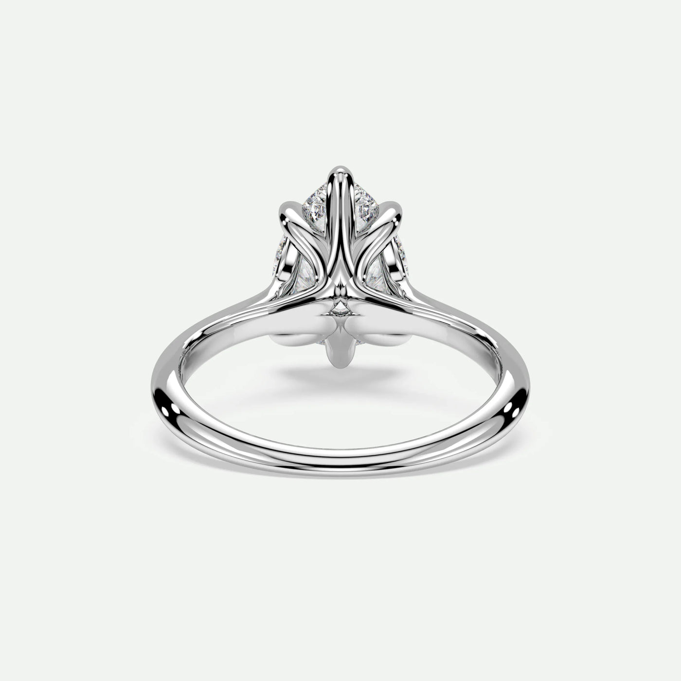 Pear - Silver (White Gold)