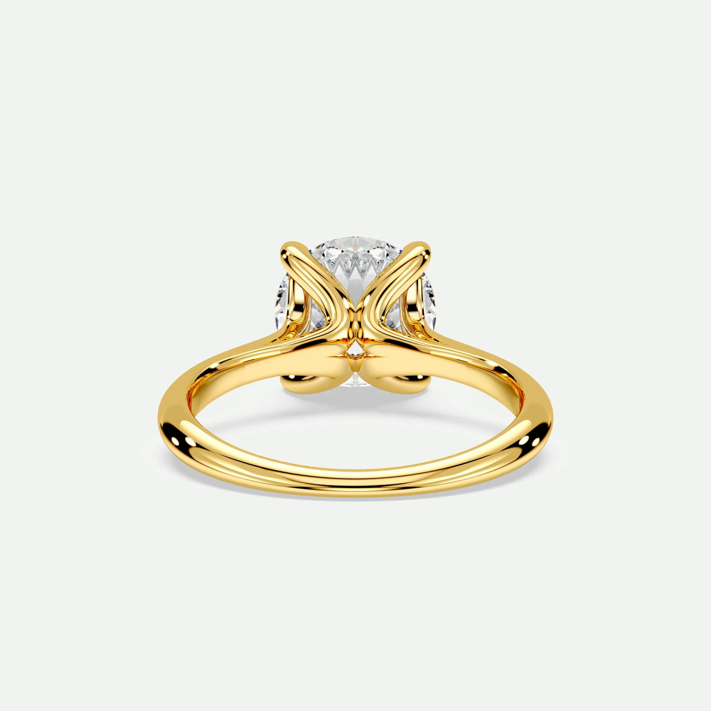 Round - Silver (Yellow Gold)