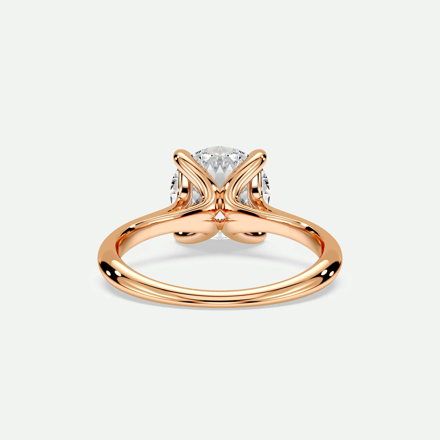 Round - Silver (Rose Gold)