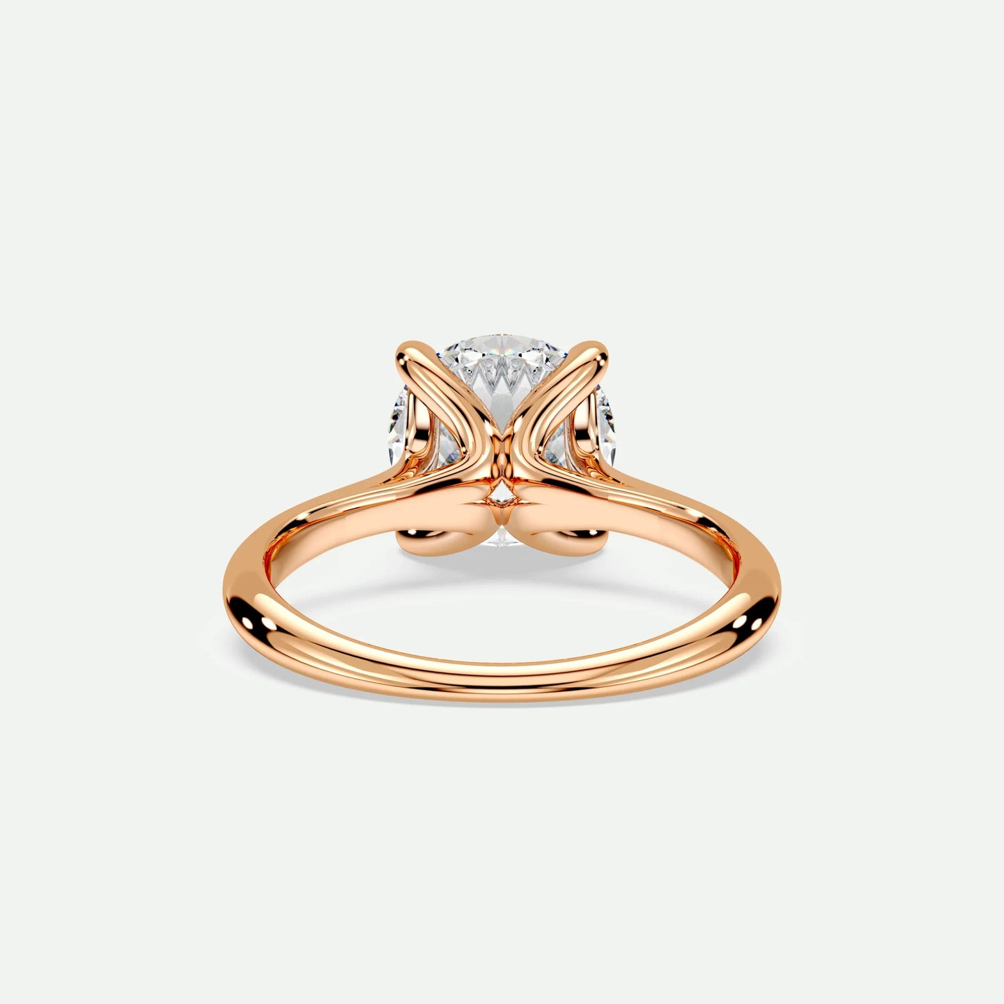 Round - Silver (Rose Gold)