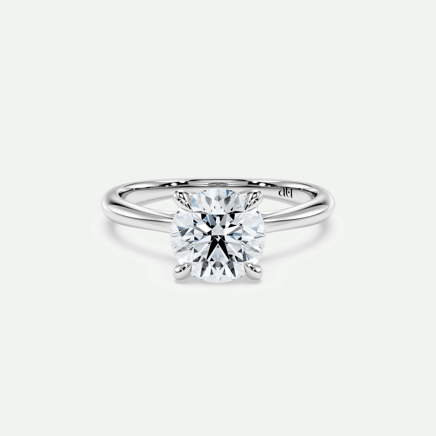 Round - Silver (White Gold)