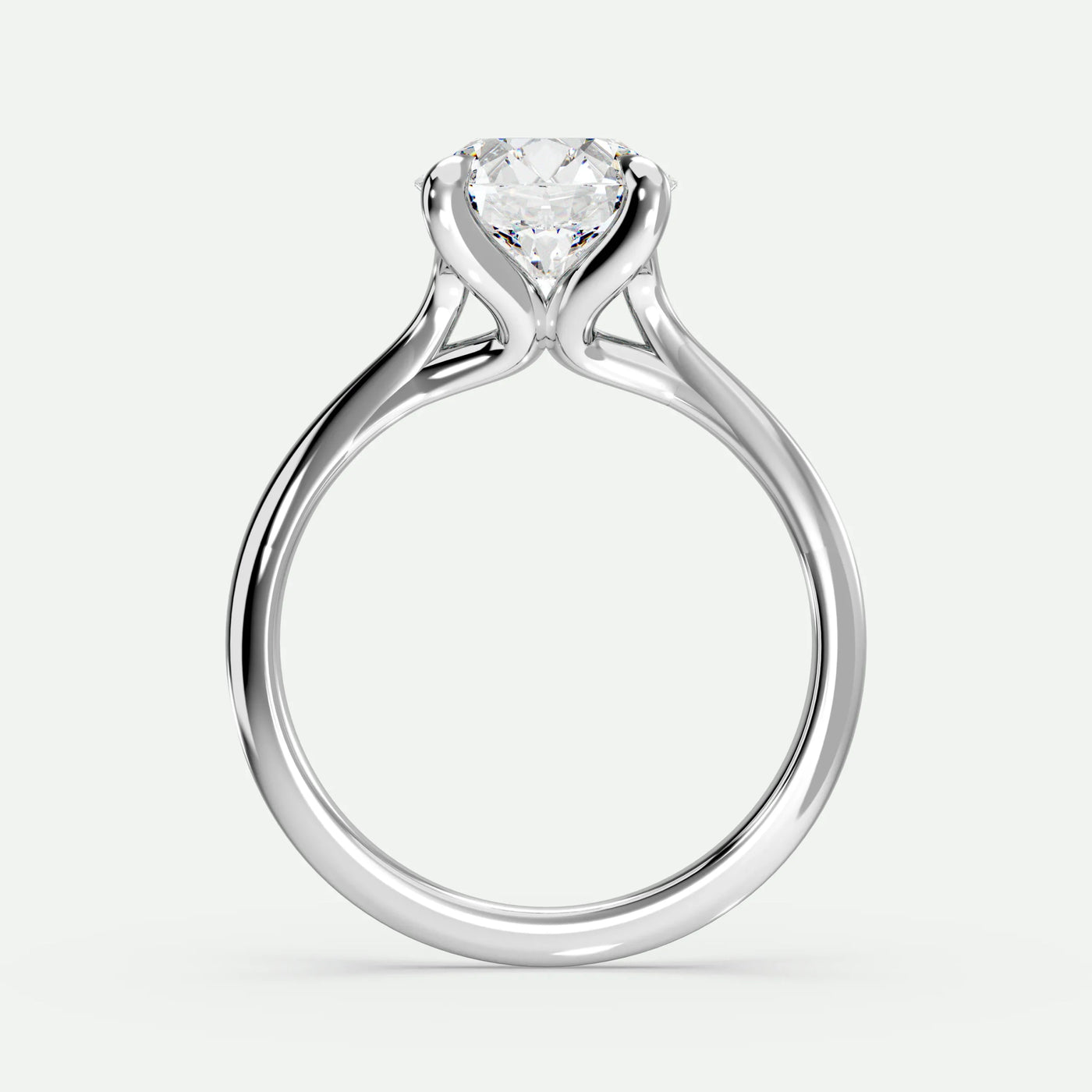 Round - Silver (White Gold)