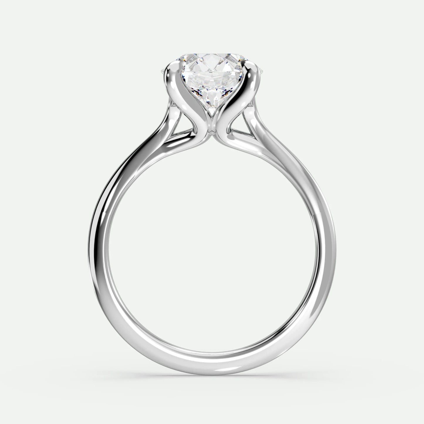 Round - Silver (White Gold)