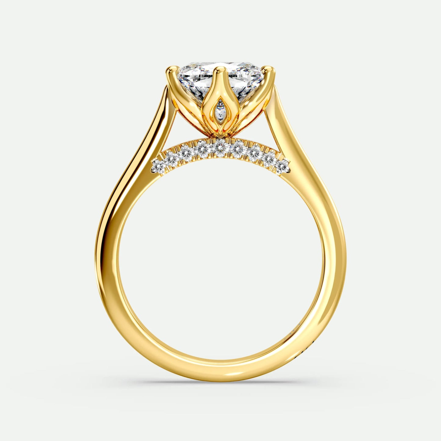 Cushion - Silver (Yellow Gold)