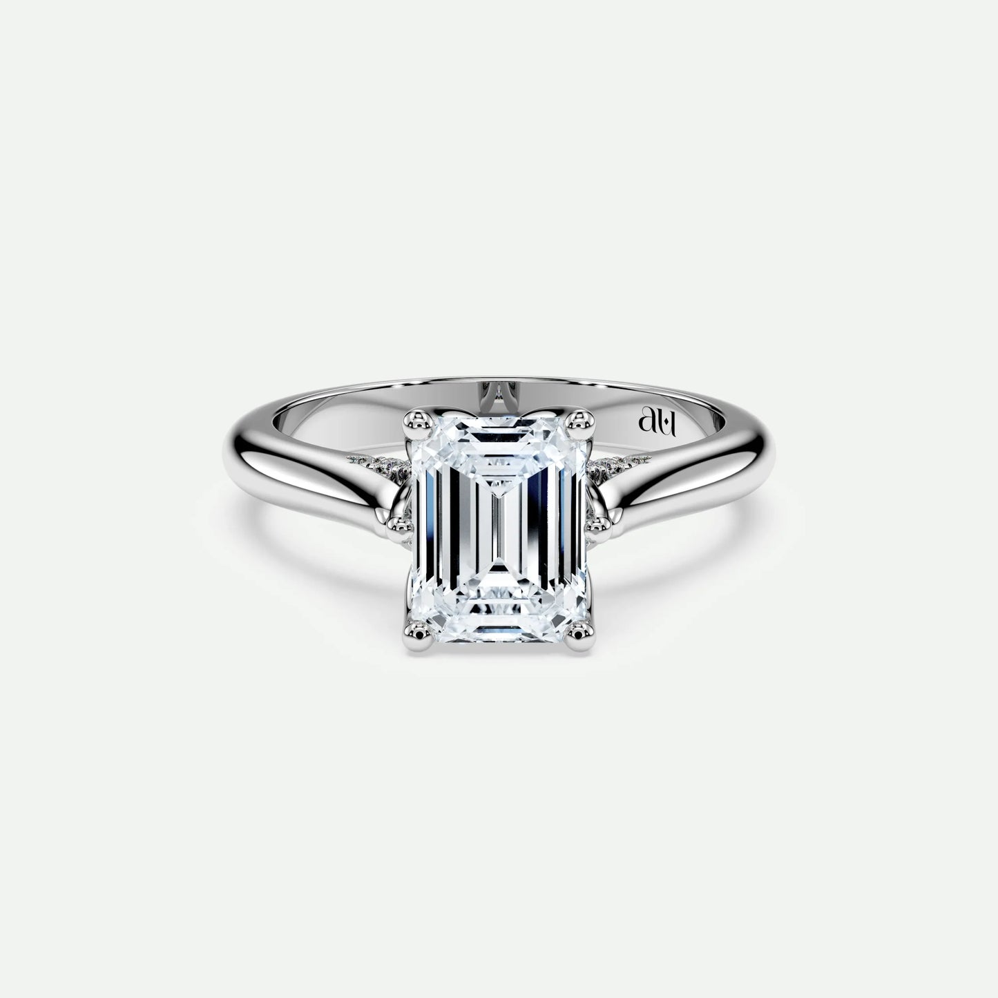 Emerald - Silver (White Gold)