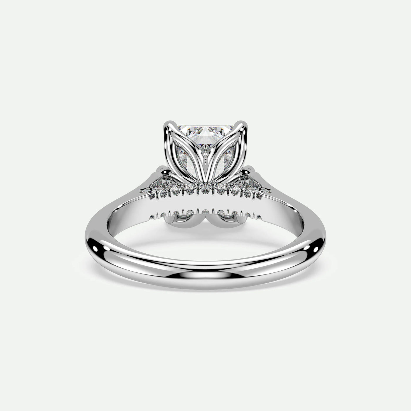 Emerald - Silver (White Gold)
