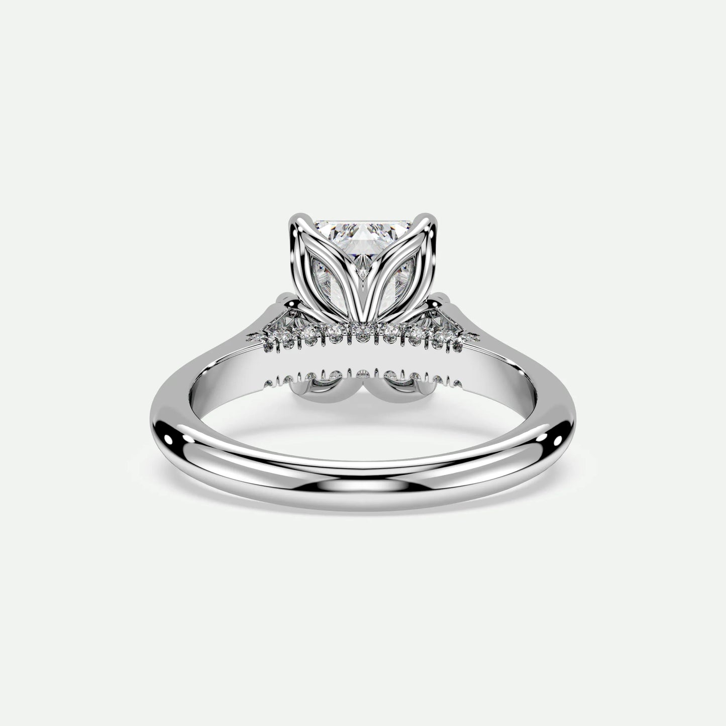 Emerald - Silver (White Gold)