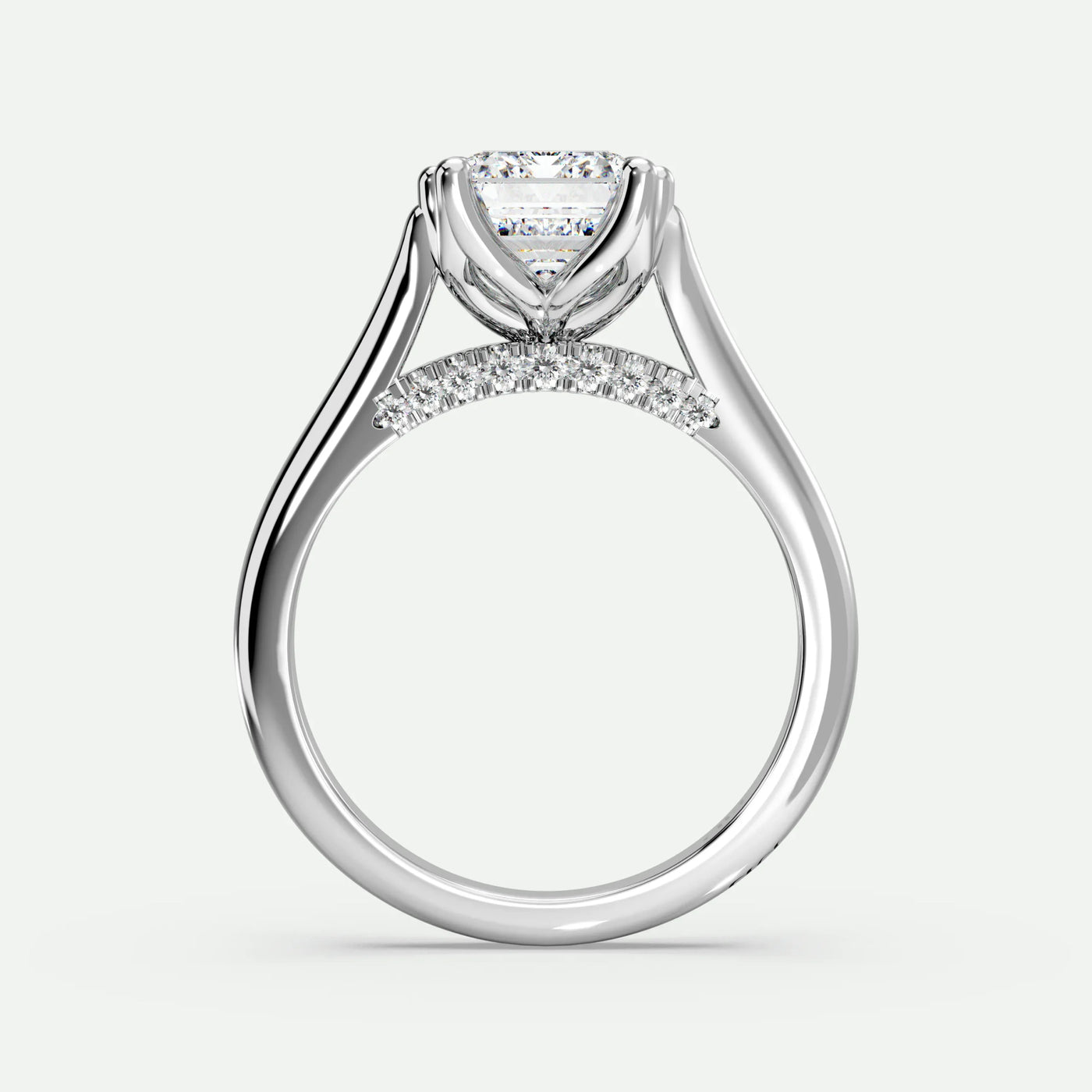 Emerald - Silver (White Gold)