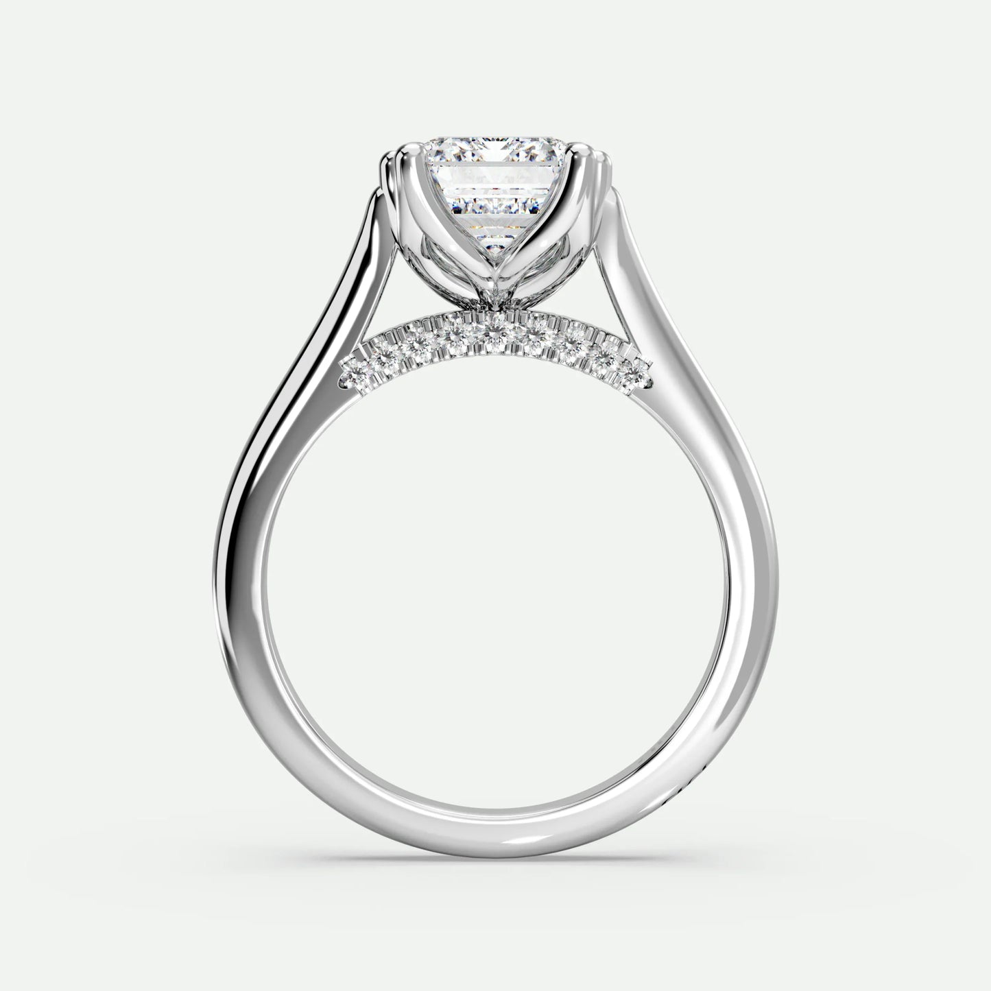 Emerald - Silver (White Gold)