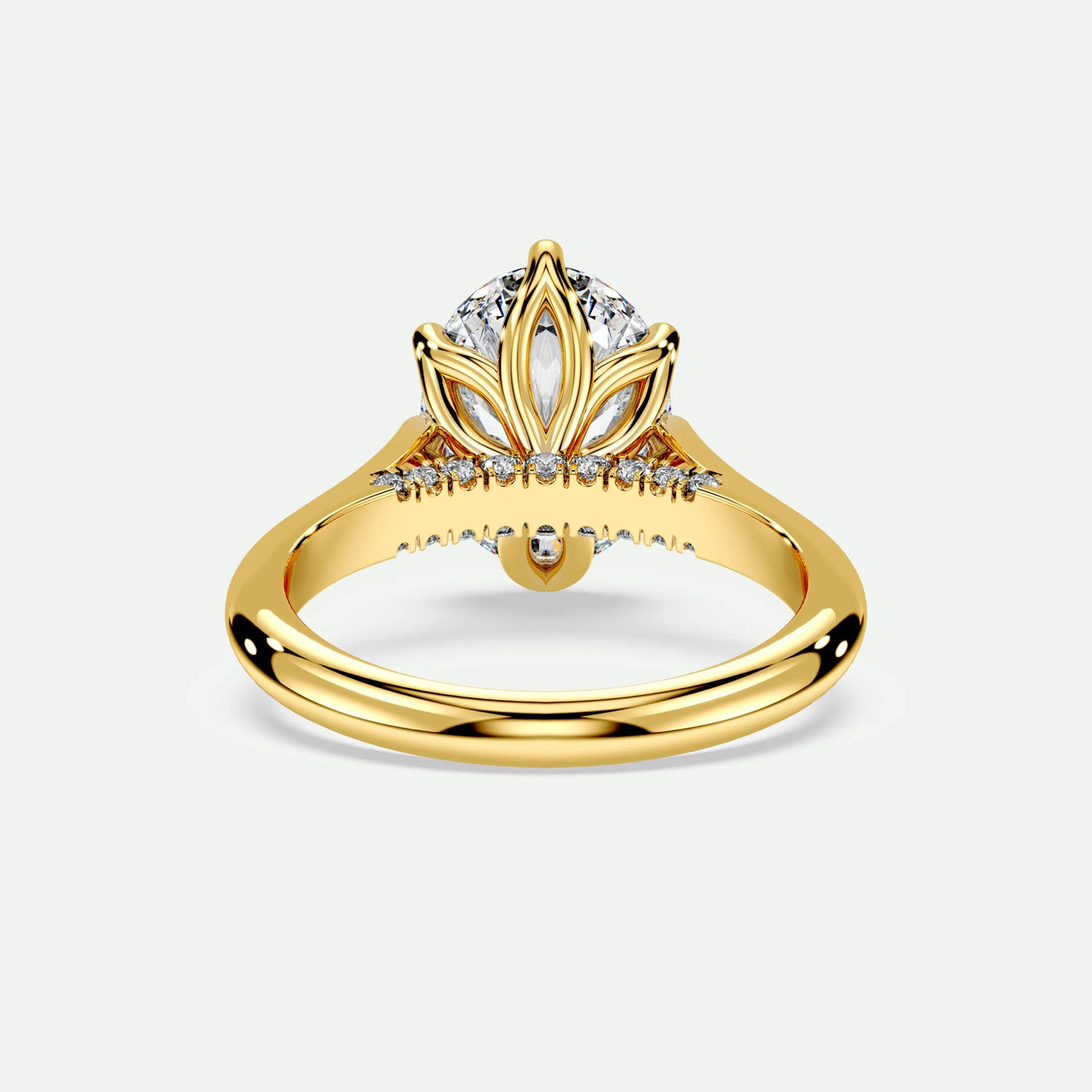 Oval - Silver (Yellow Gold)