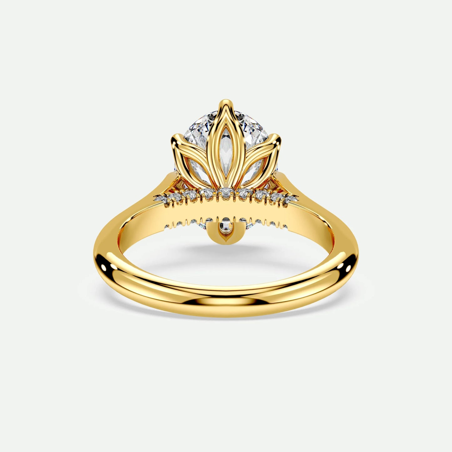 Oval - Silver (Yellow Gold)
