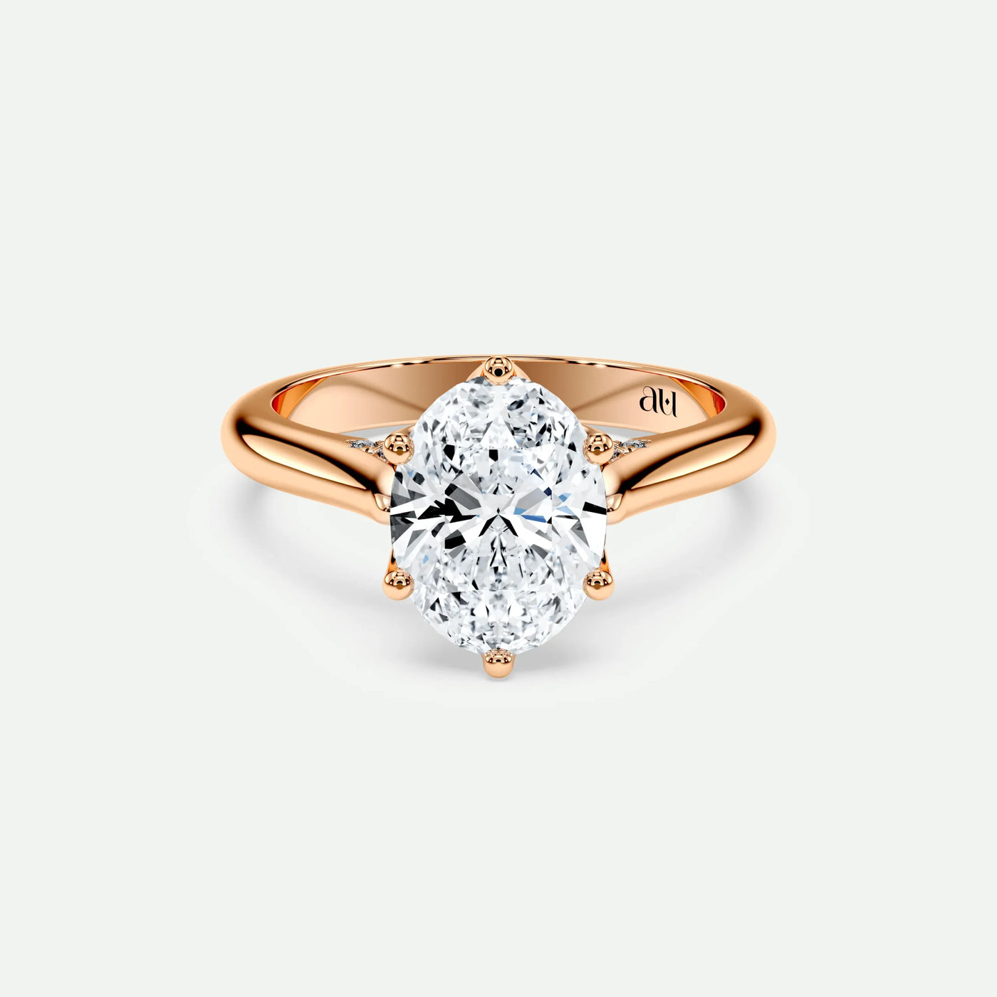 Oval - Silver (Rose Gold)