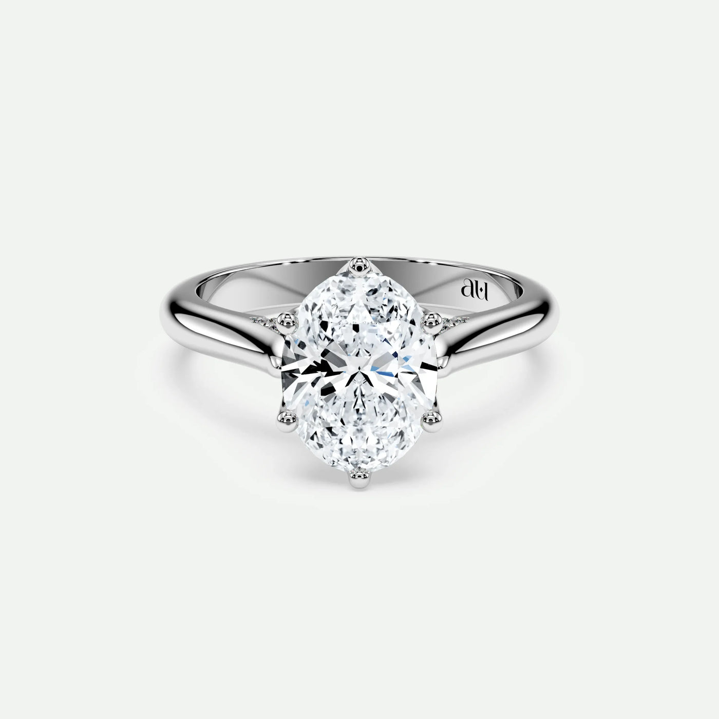 Oval - Silver (White Gold)