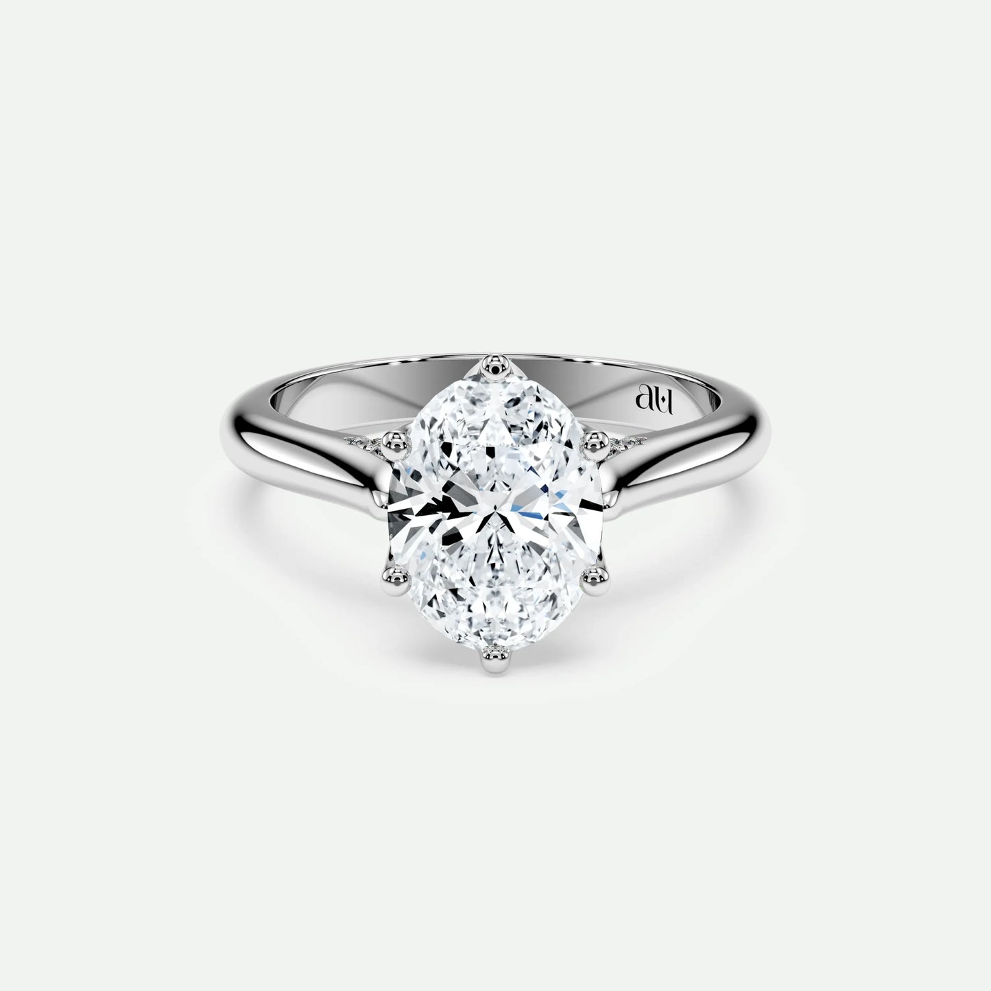 Oval - Silver (White Gold)