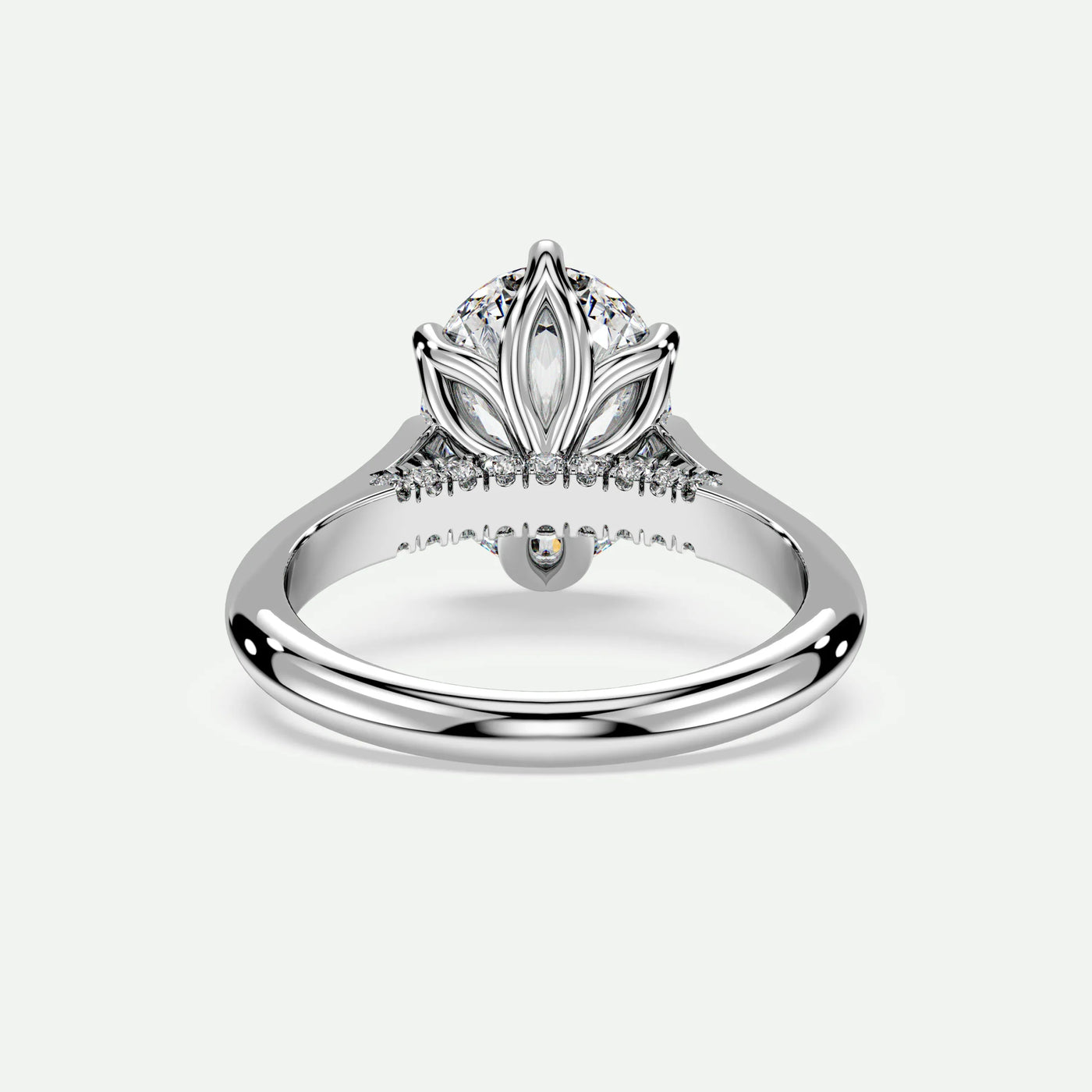 Oval - Silver (White Gold)