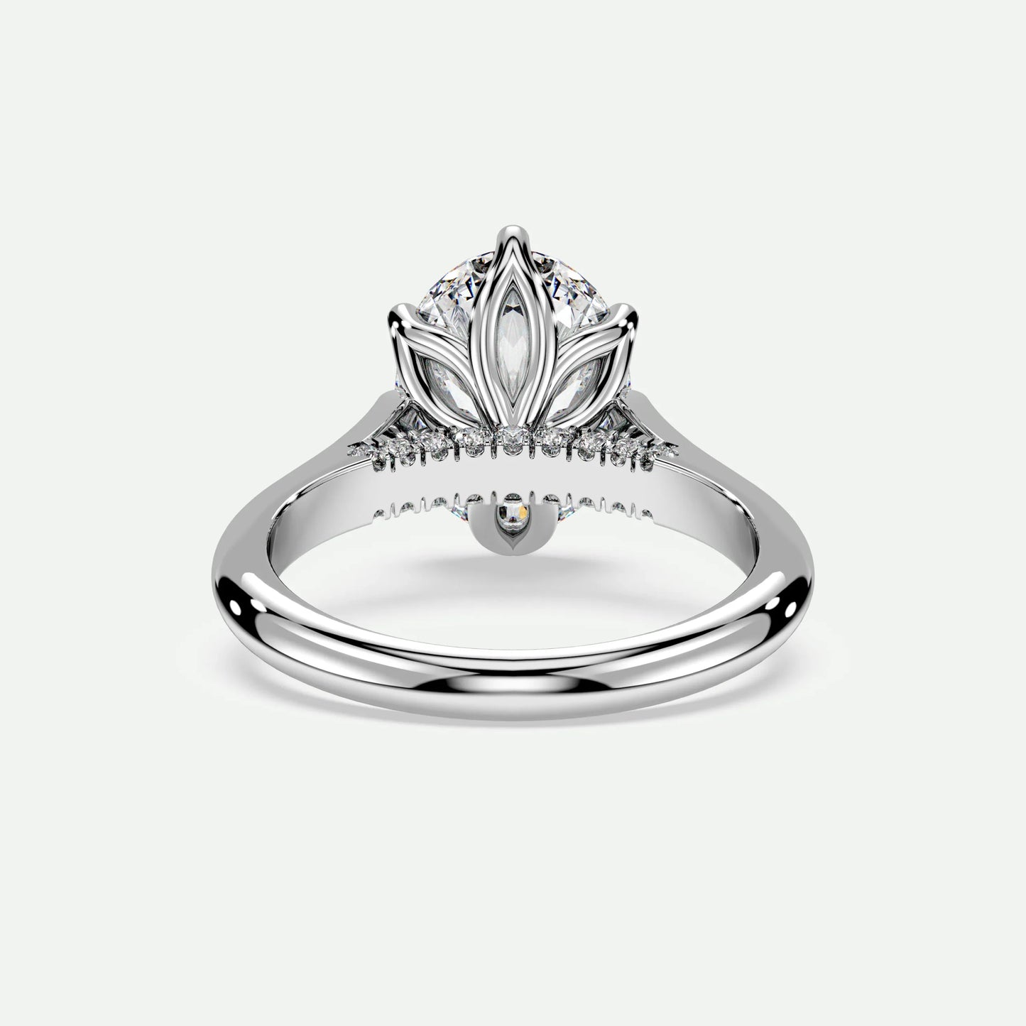 Oval - Silver (White Gold)