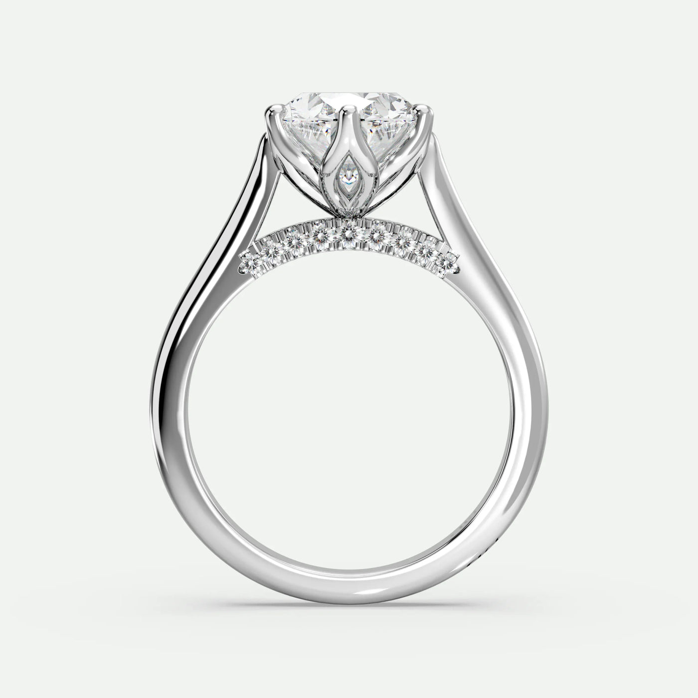 Oval - Silver (White Gold)