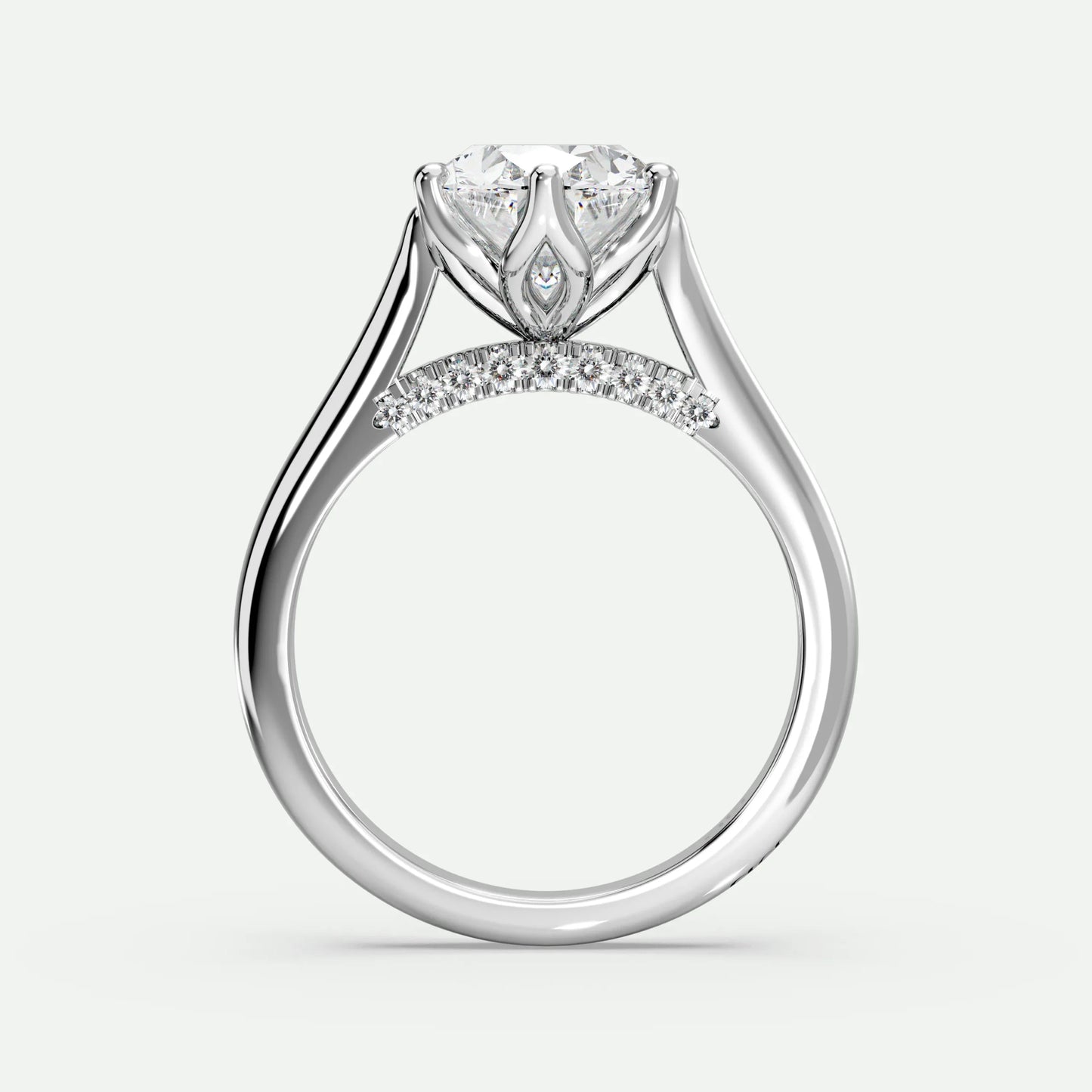 Oval - Silver (White Gold)