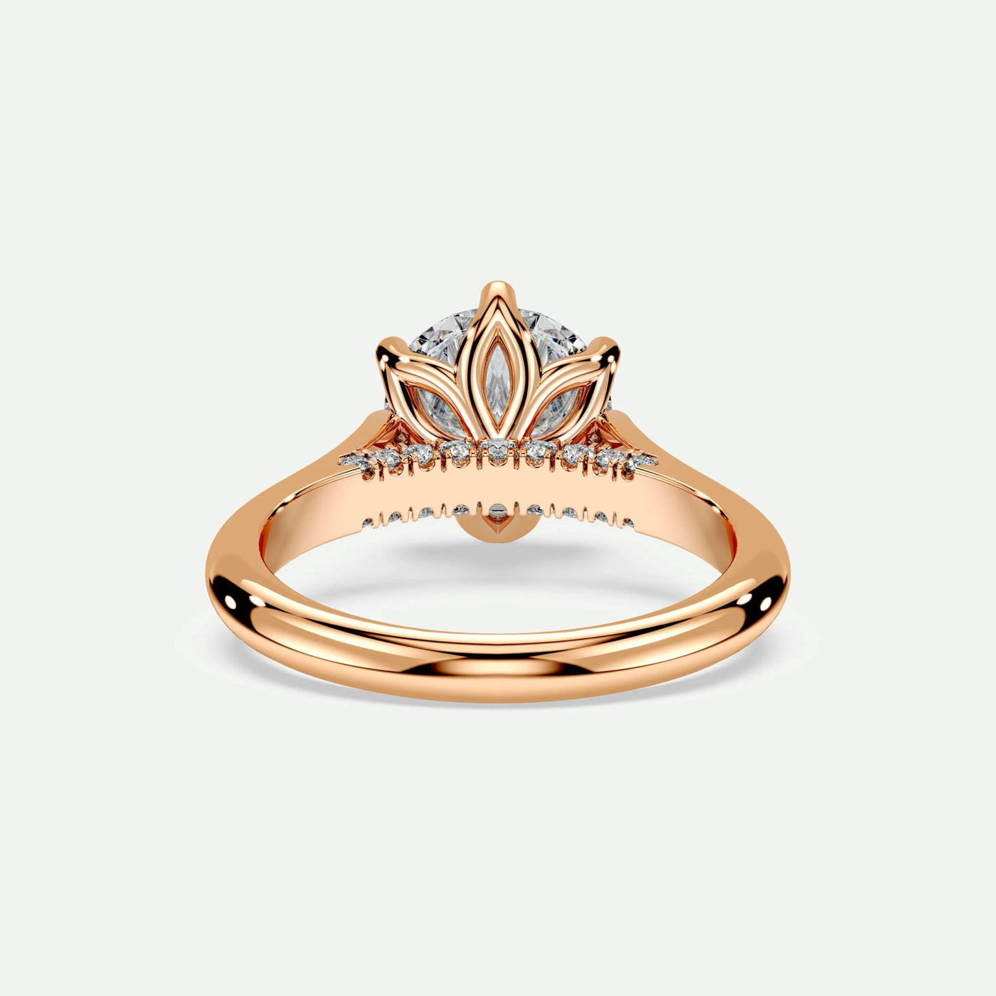 Round - Silver (Rose Gold)