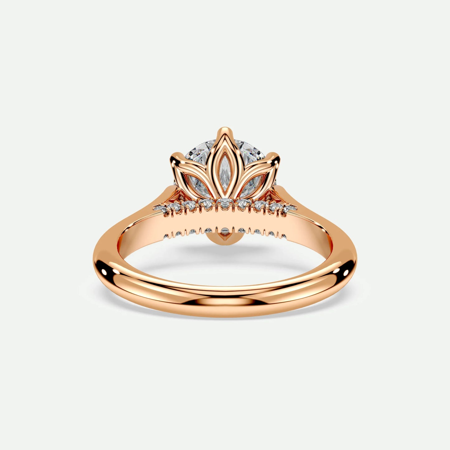 Round - Silver (Rose Gold)