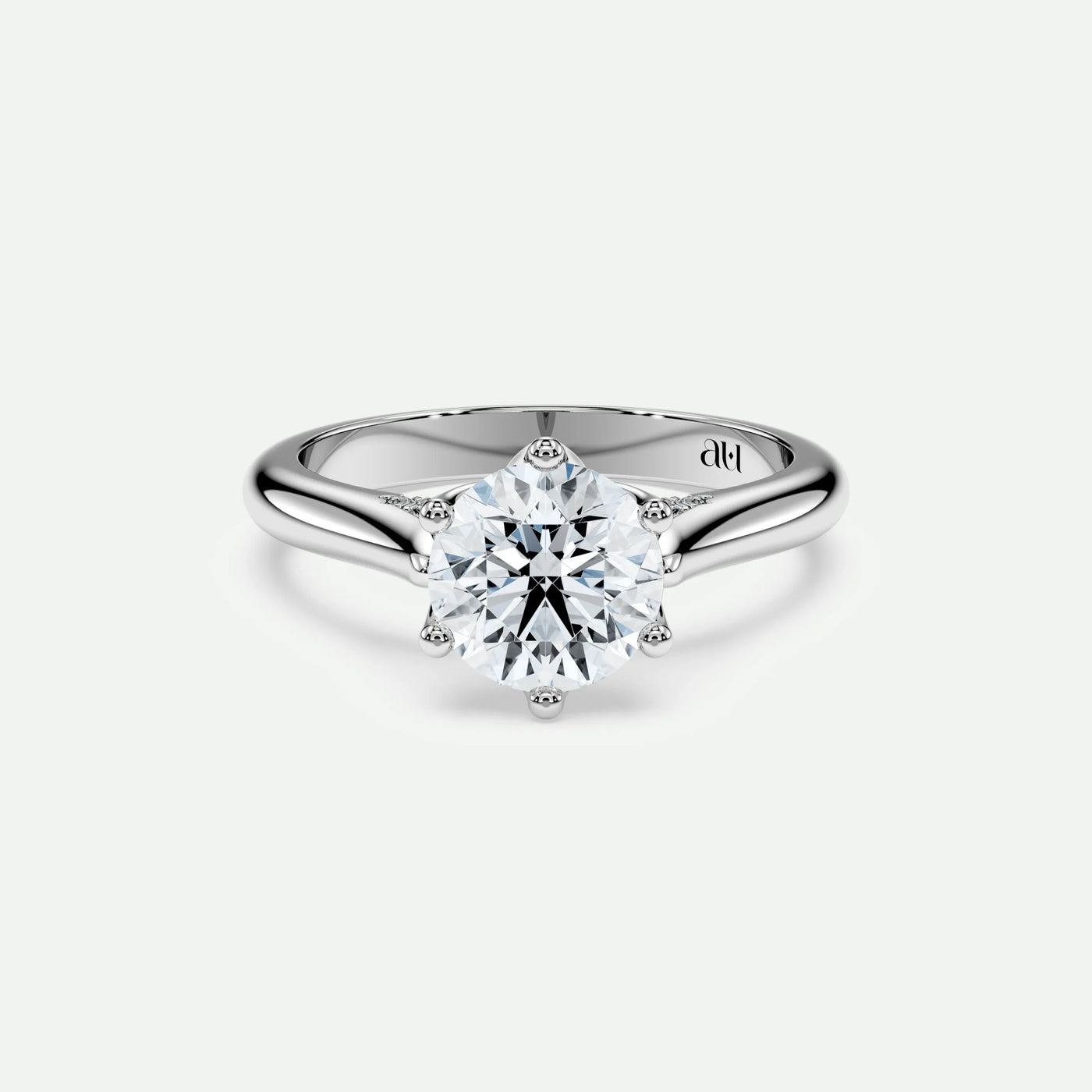 Round - Silver (White Gold)
