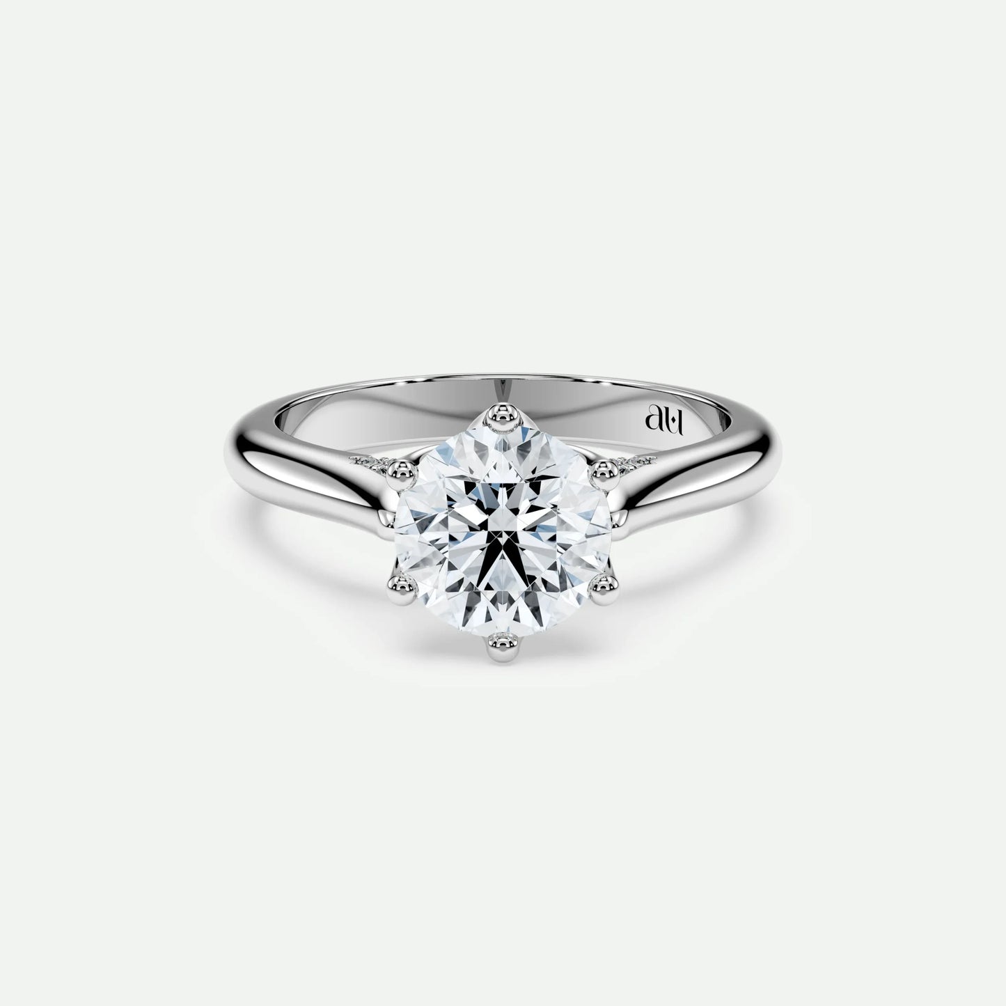 Round - Silver (White Gold)