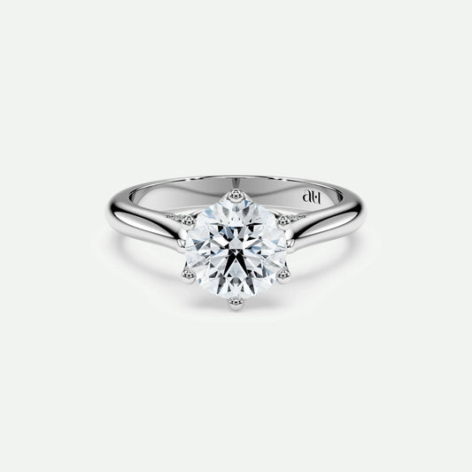 Round - Silver (White Gold)